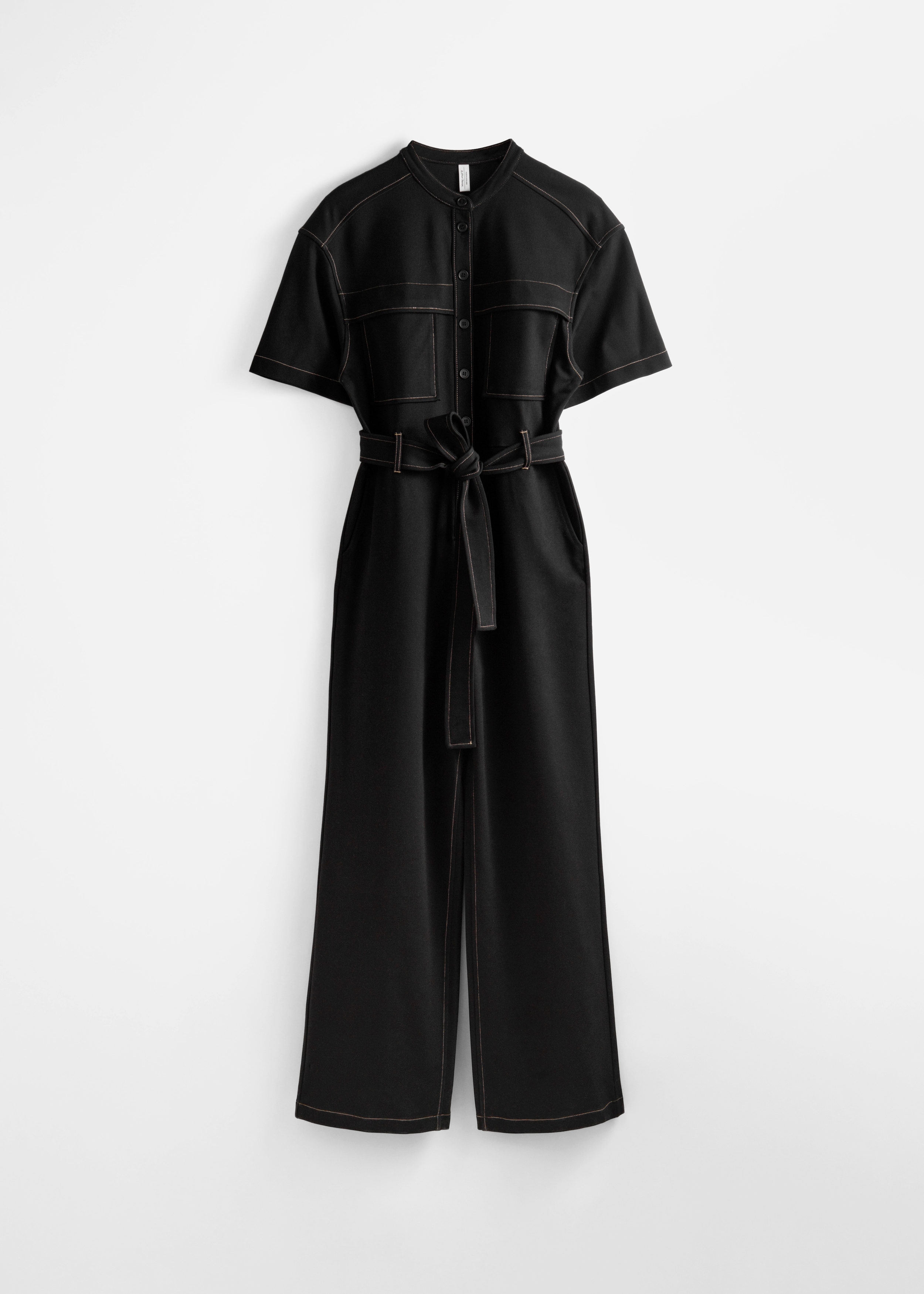 & Other Stories SHORT-SLEEVE UTILITY JUMPSUIT