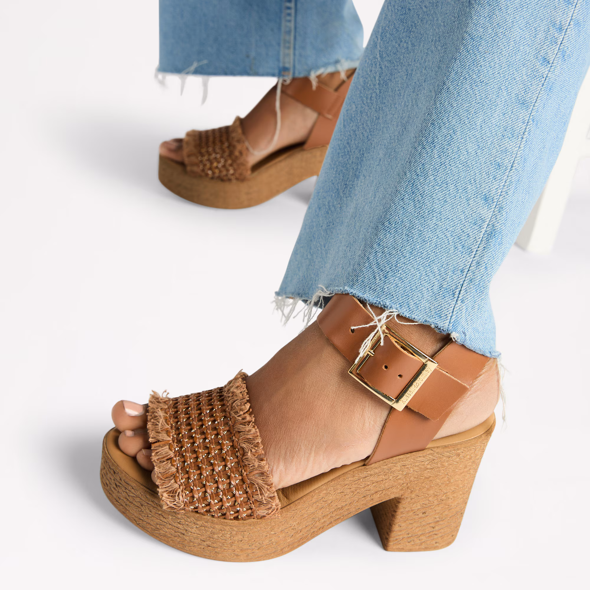 LiberateWoven Platform Sandal