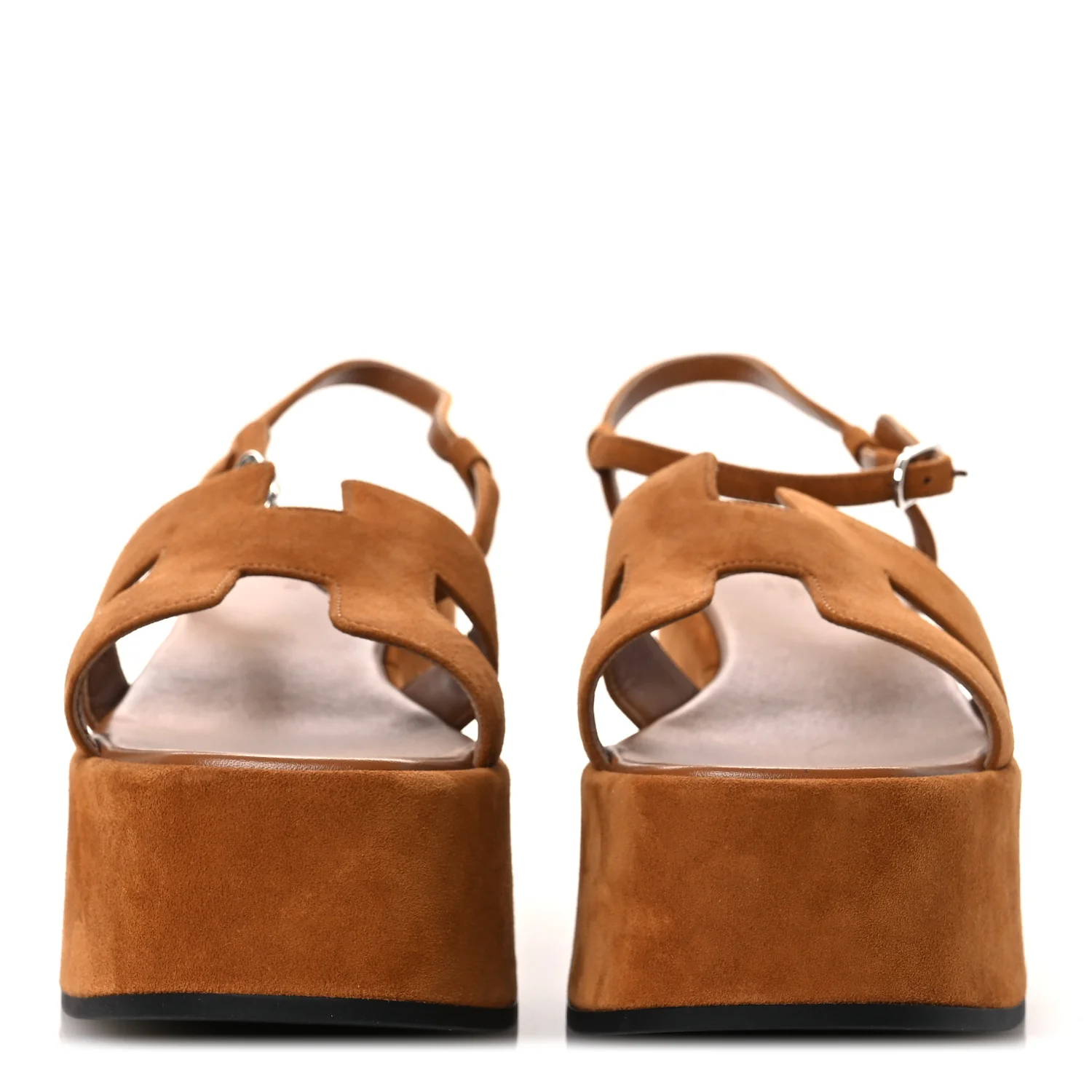 Suede Goatskin Jam 30 Sandals 40 Naturel - Top Club