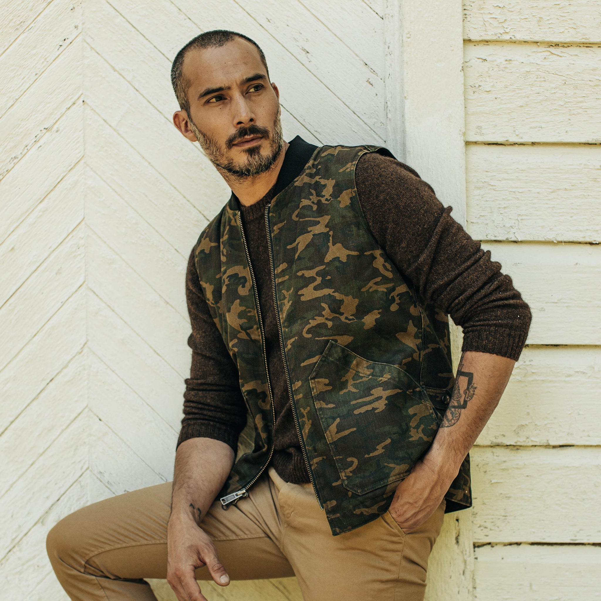 The Workhorse Vest in Camo Boss Duck