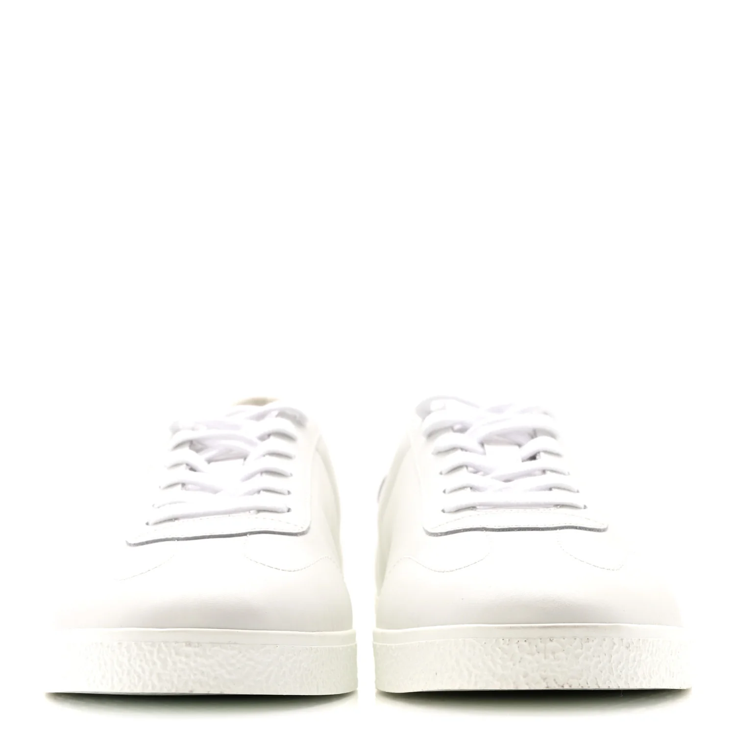 Calfskin Logo Debossed Town Sneakers 43 White - Top Club