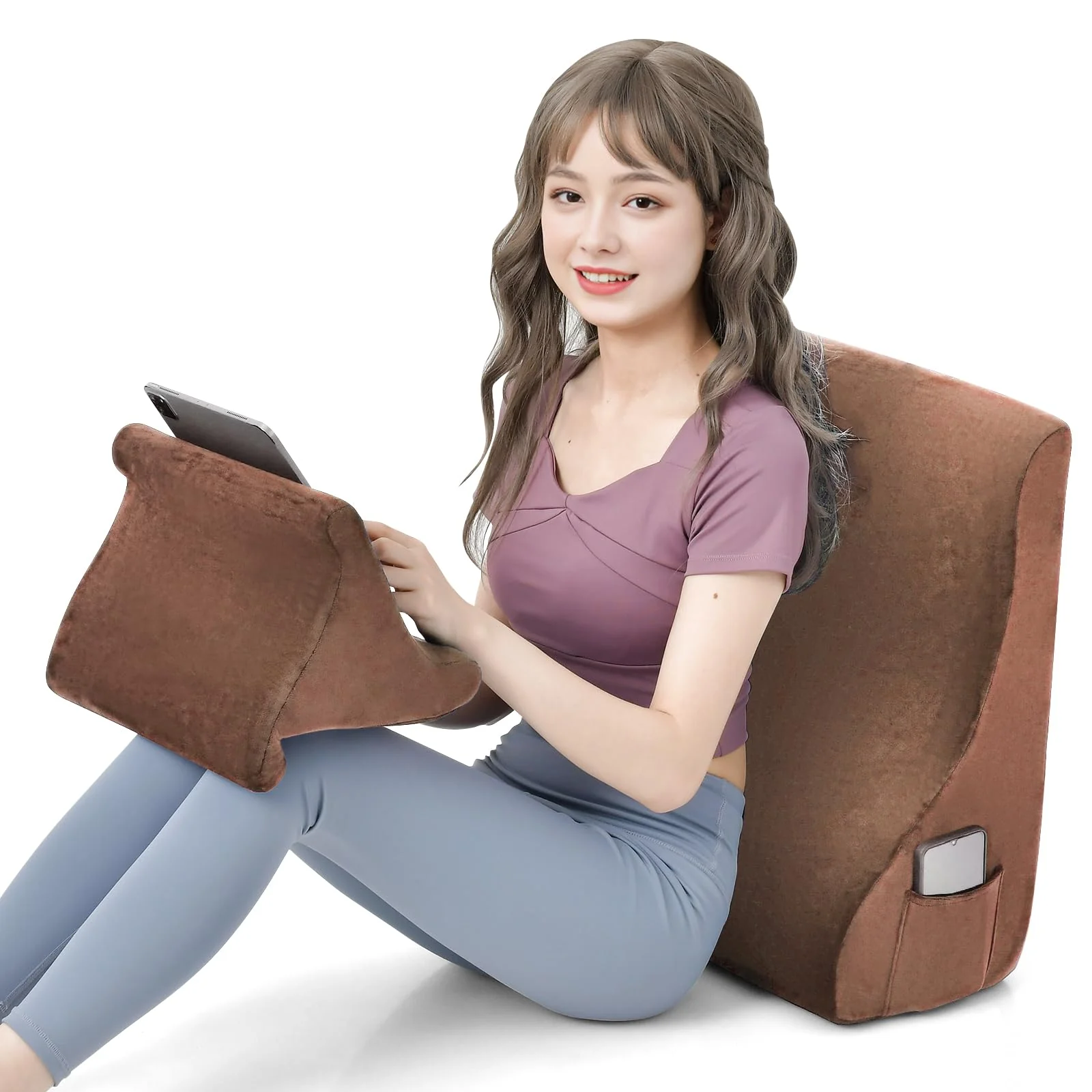 BEFOUNDLOVELY Soft Wedge Pillow for Neck Back Leg Support