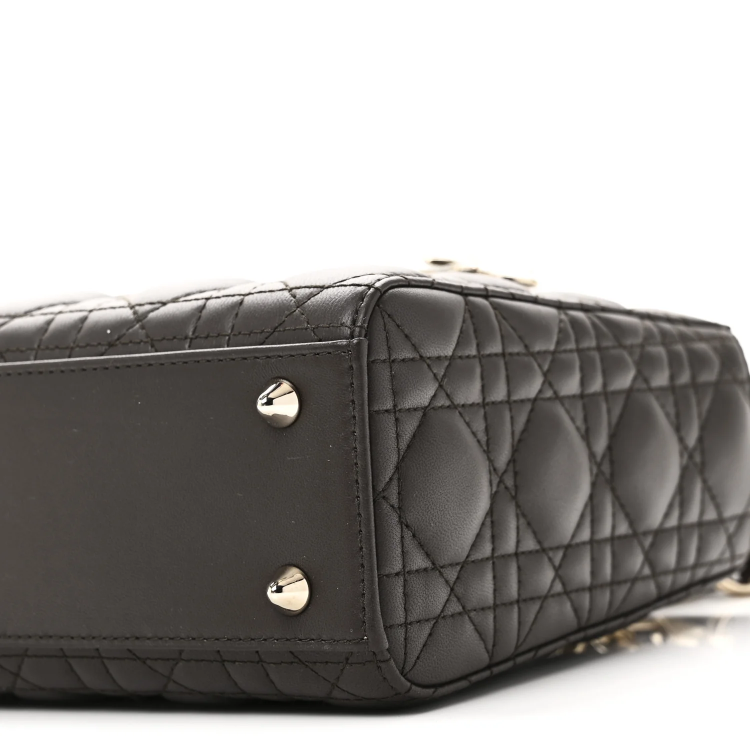 Lambskin Cannage Small My ABCDior Lady Dior Dark Brown - Top Club