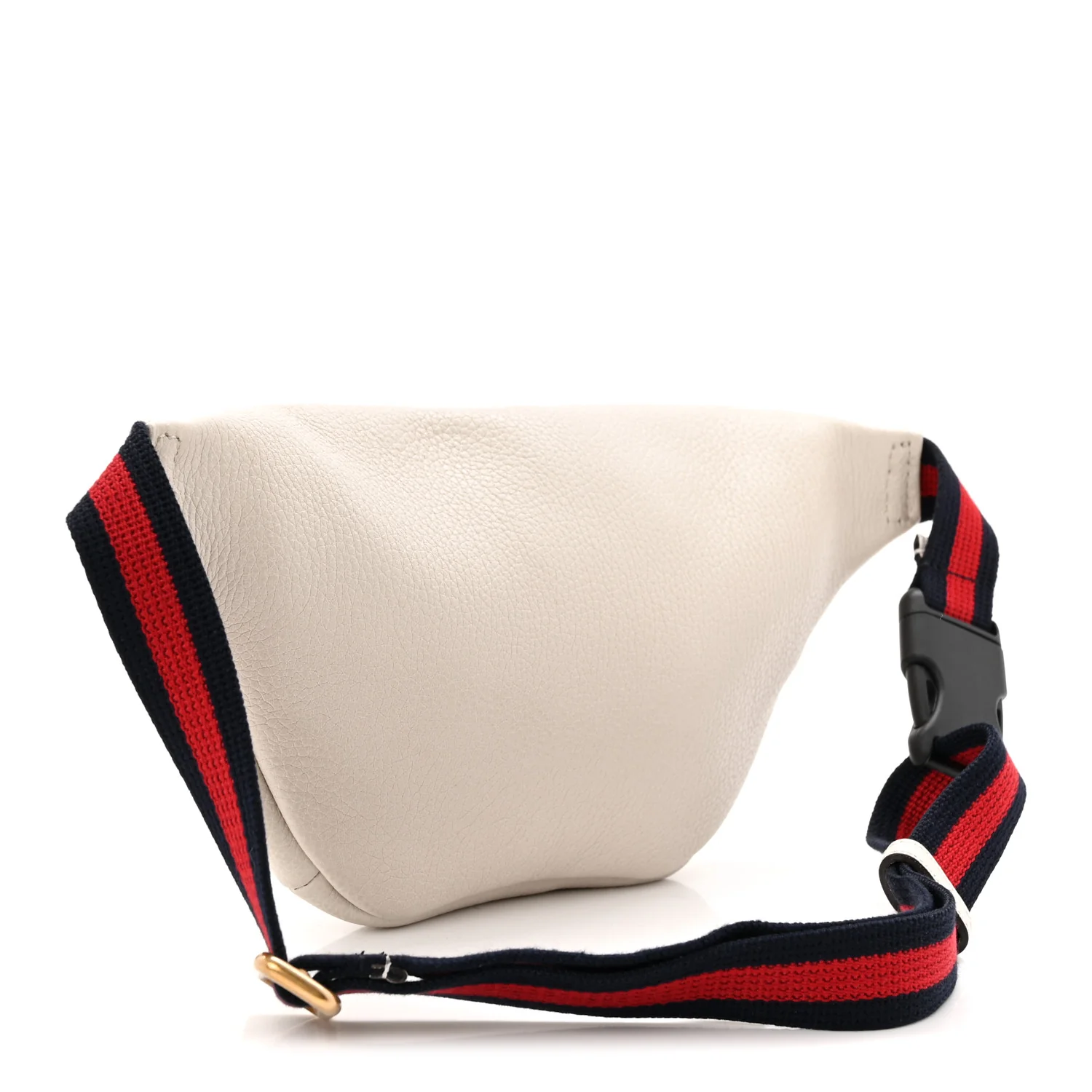 Grained Calfskin Small Logo Belt Bag White - Top Club