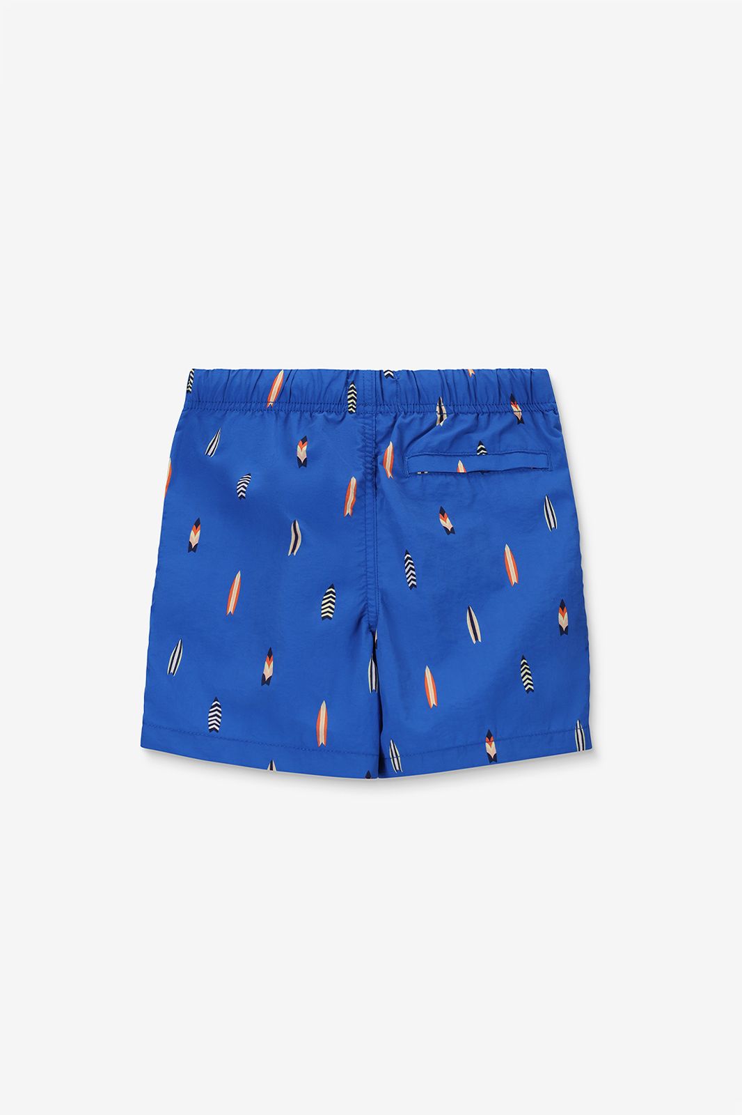 Shiwi blauwe zwembroek met surfbord print