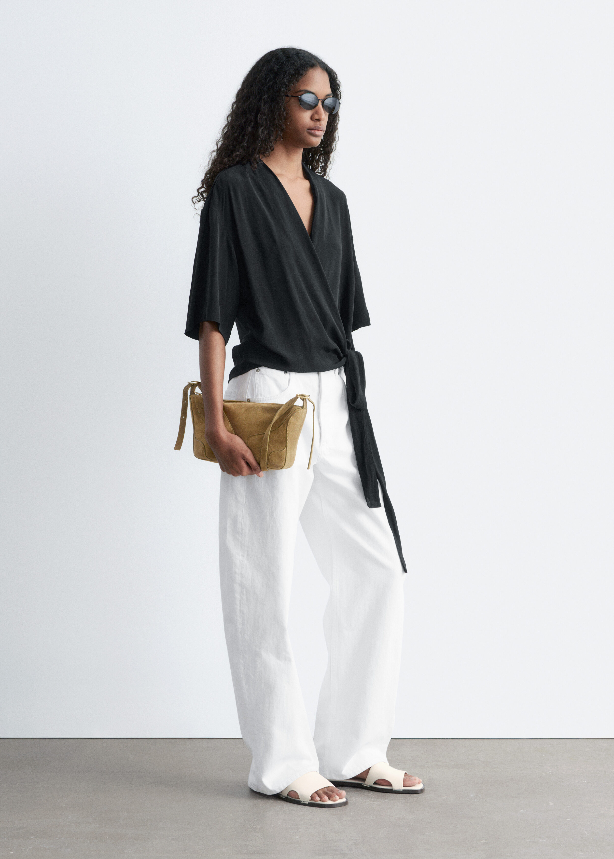 & Other Stories WRAP-FRONT BLOUSE