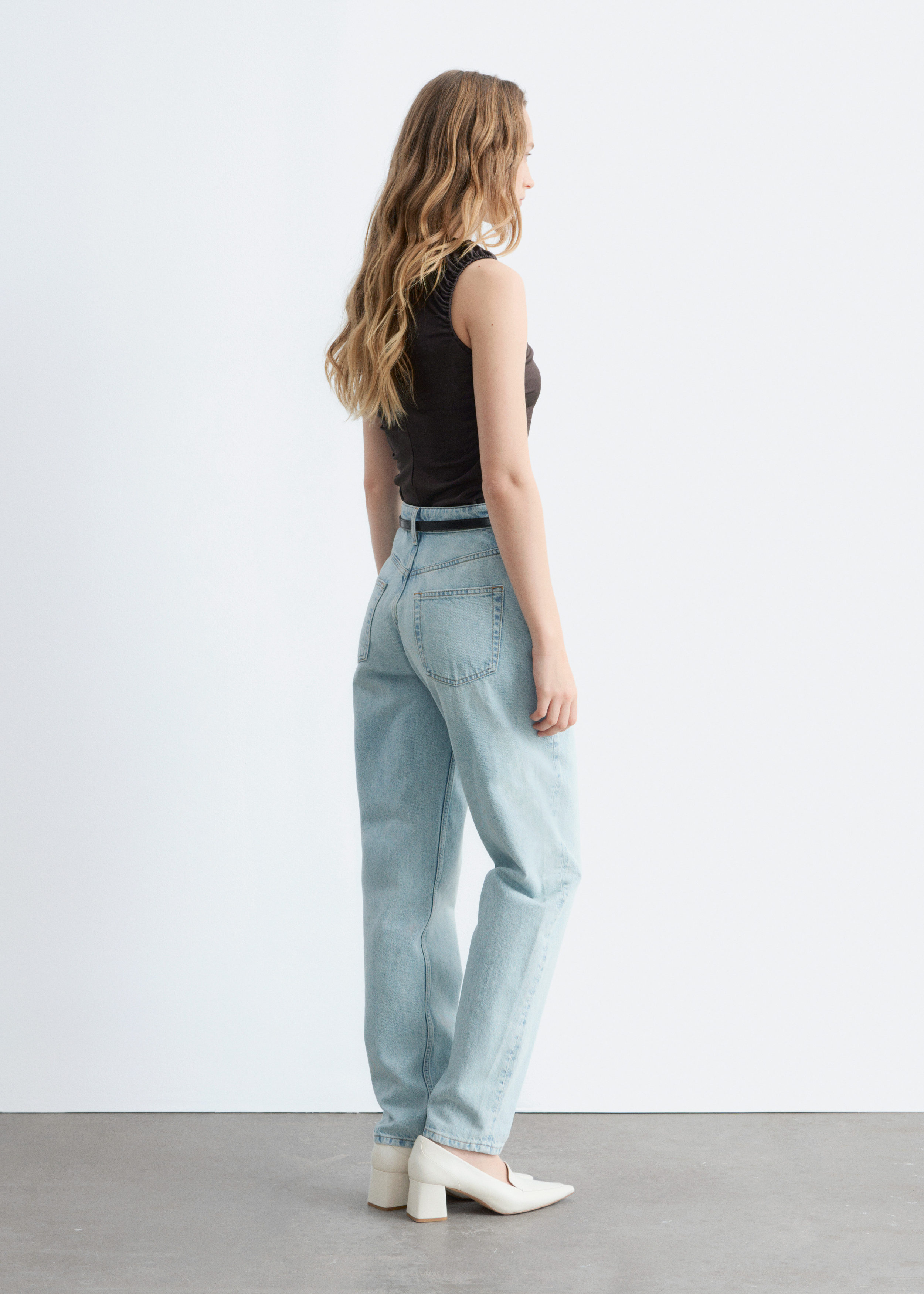 & Other Stories RUCHED KEYHOLE-NECK TOP