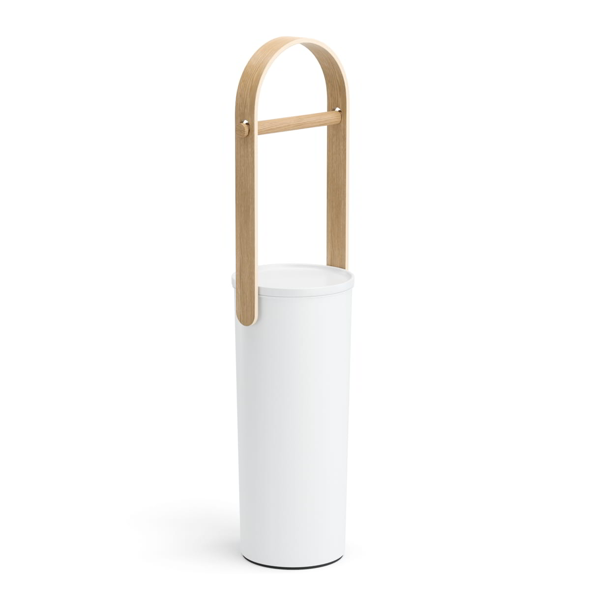 Toiletrolhouder Umbra Bellwood wit Naturel Hout