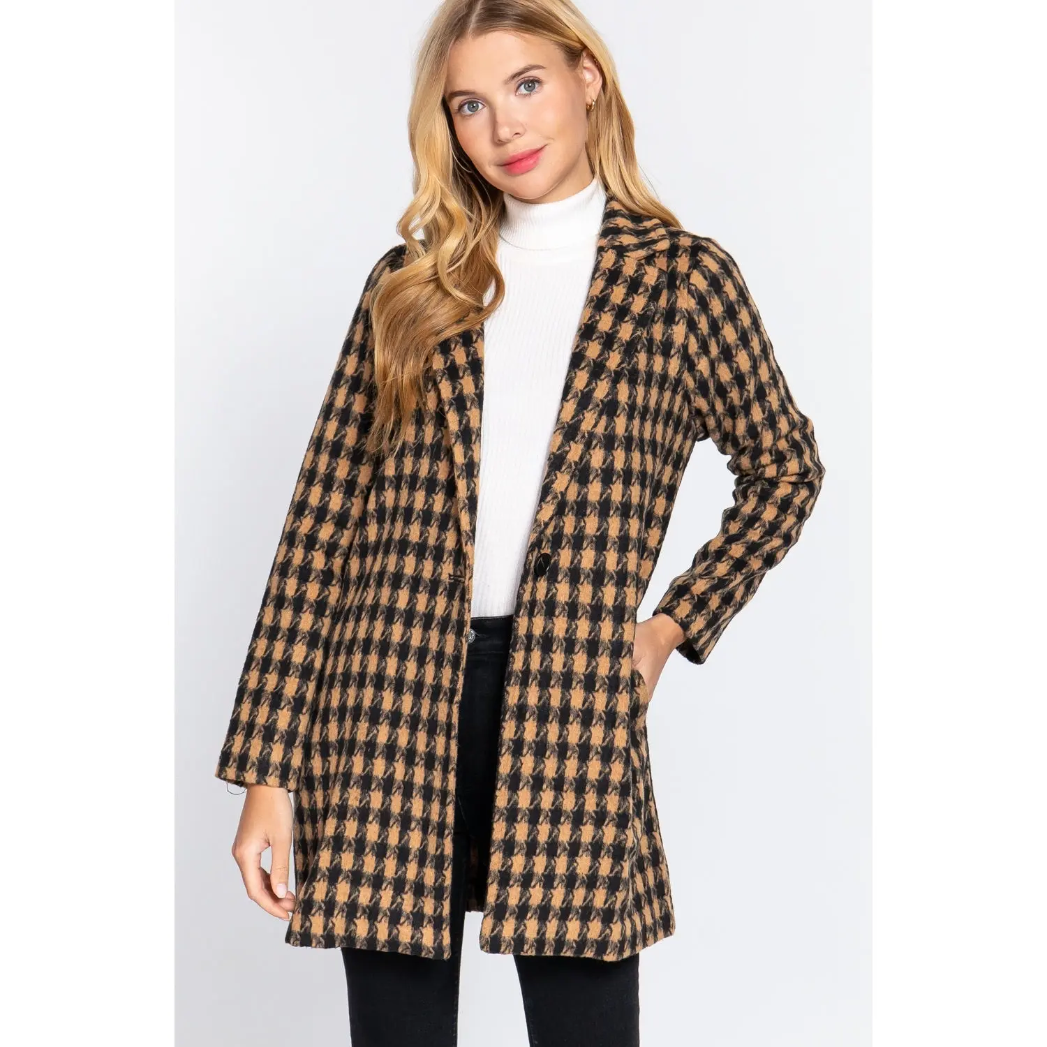 It's Always About You One Button Jacquard Jacket - ALJEGJ