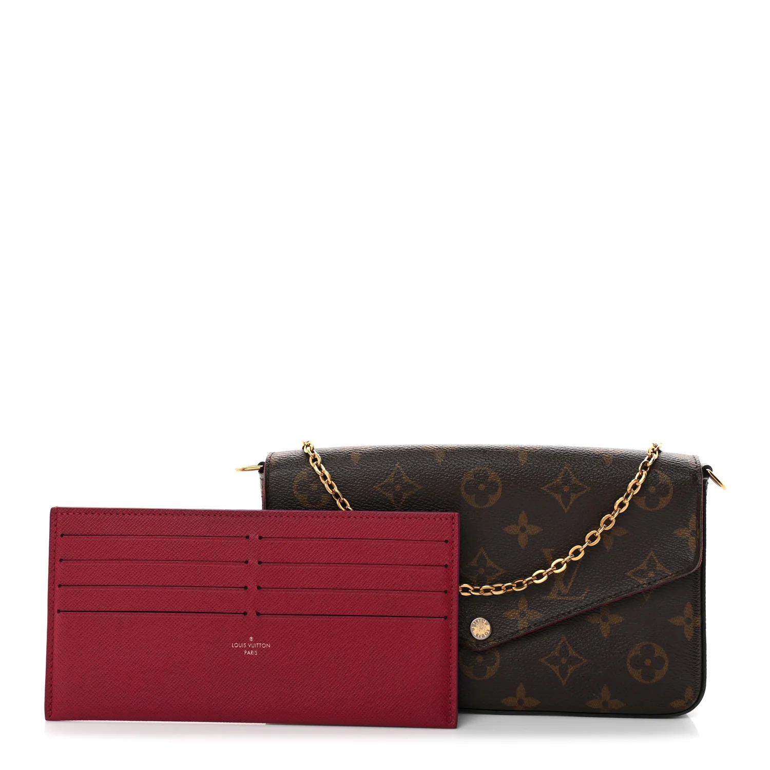 Monogram Pochette Felicie Chain Wallet Fuchsia - Top Club