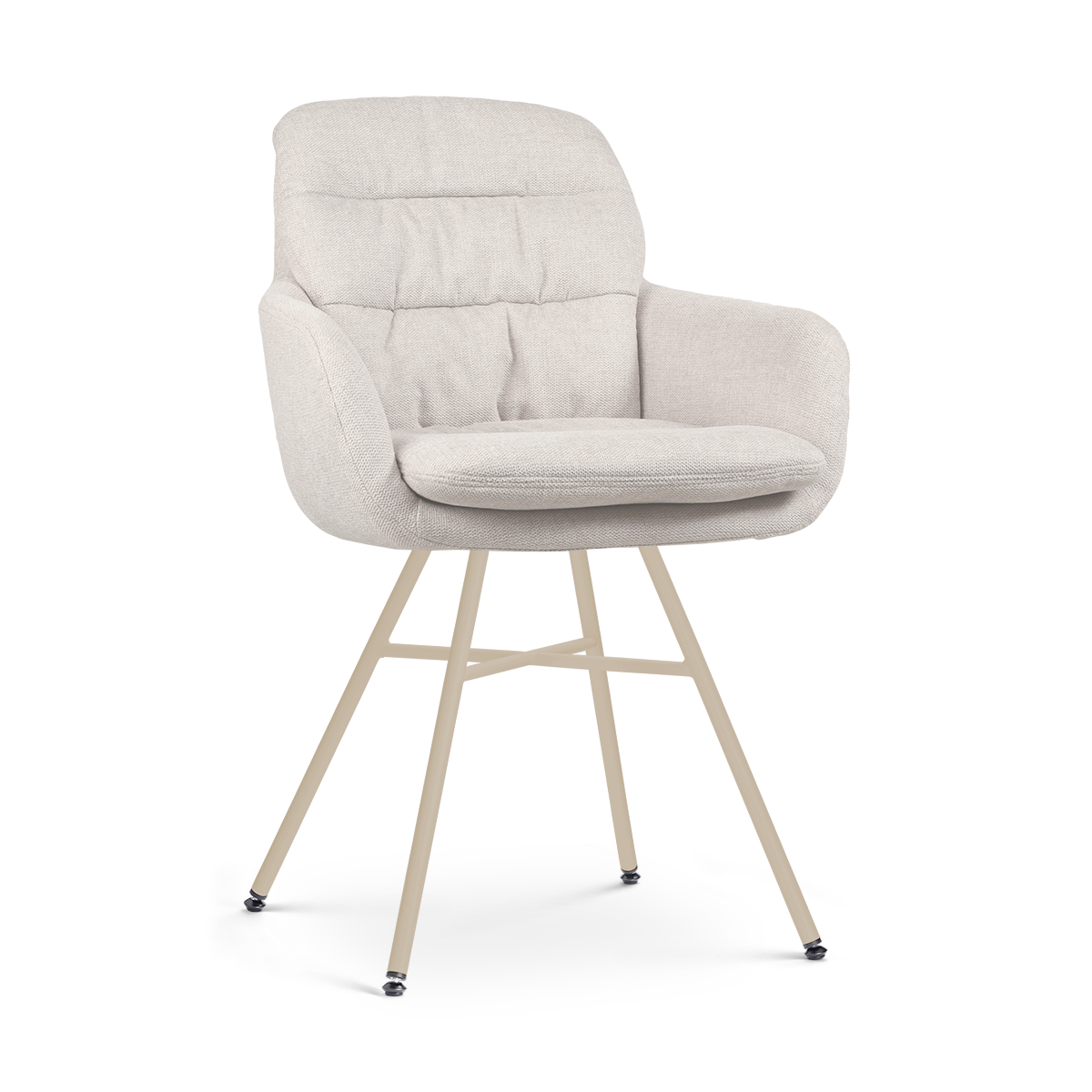 Eetkamerstoel Noa-Mia beige beige onderstel