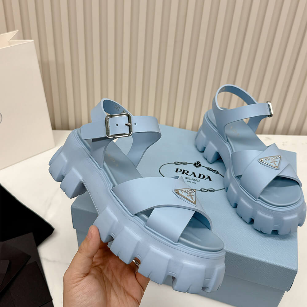 PRADA Monolith rubber sandals - Top Club