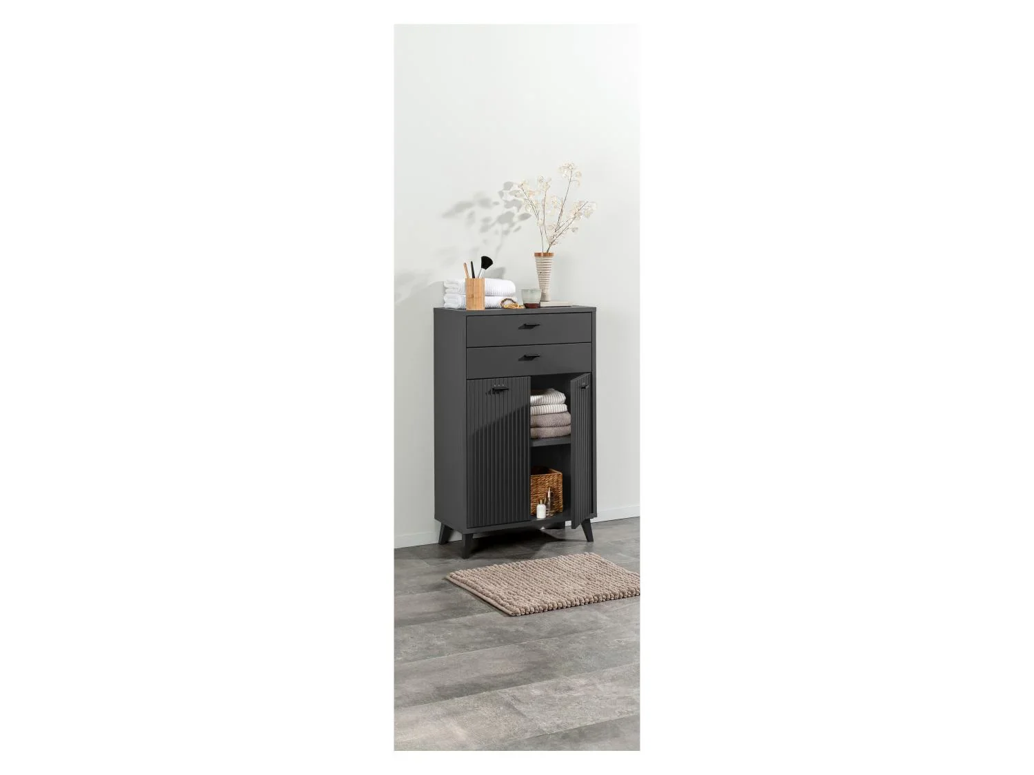 LIVARNO home Meuble de salle de bains, 60,4 x 96 x 28 cm