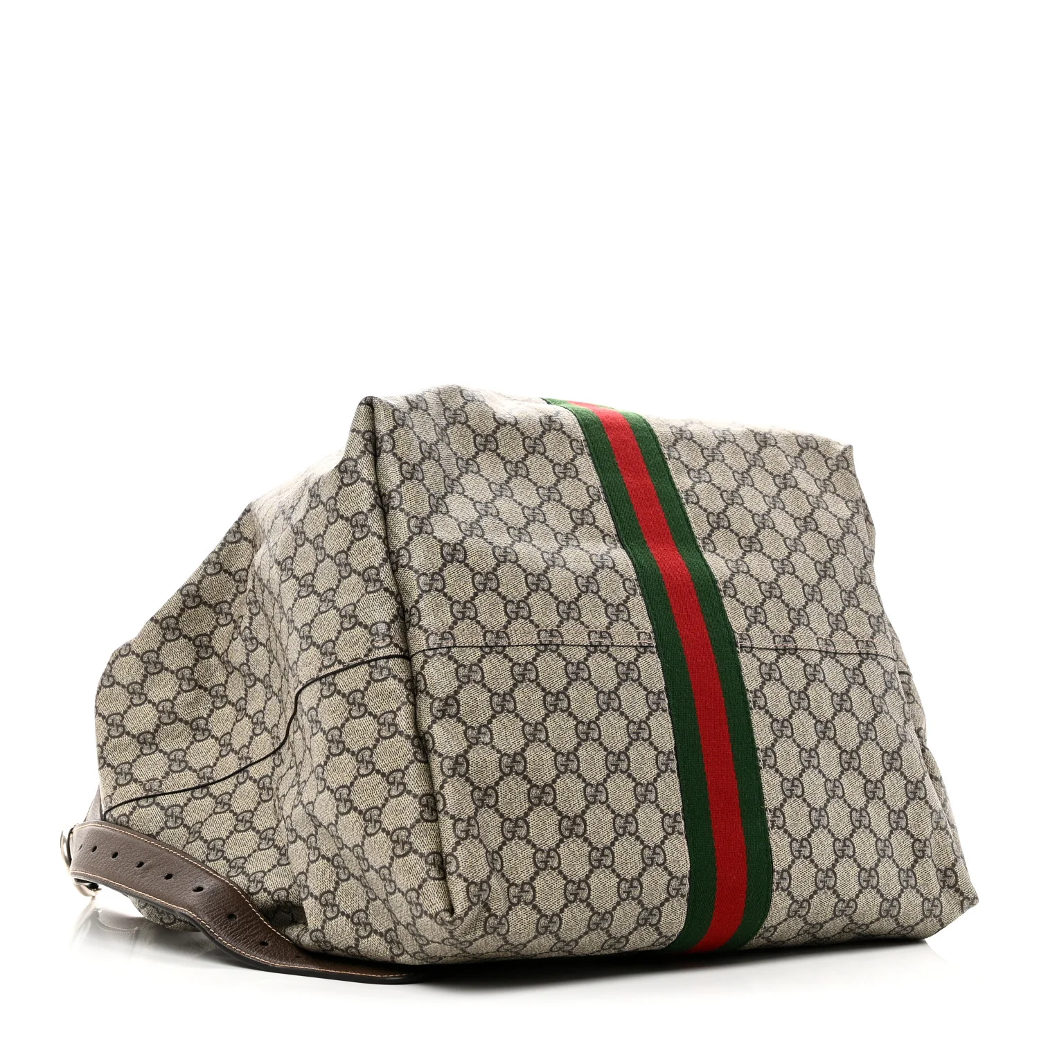 Tender GG Supreme Monogram Textured Dollar Calfskin Web Medium Jackie 1961 Crossbody Bag Beige Ebony New Acero - Top Club