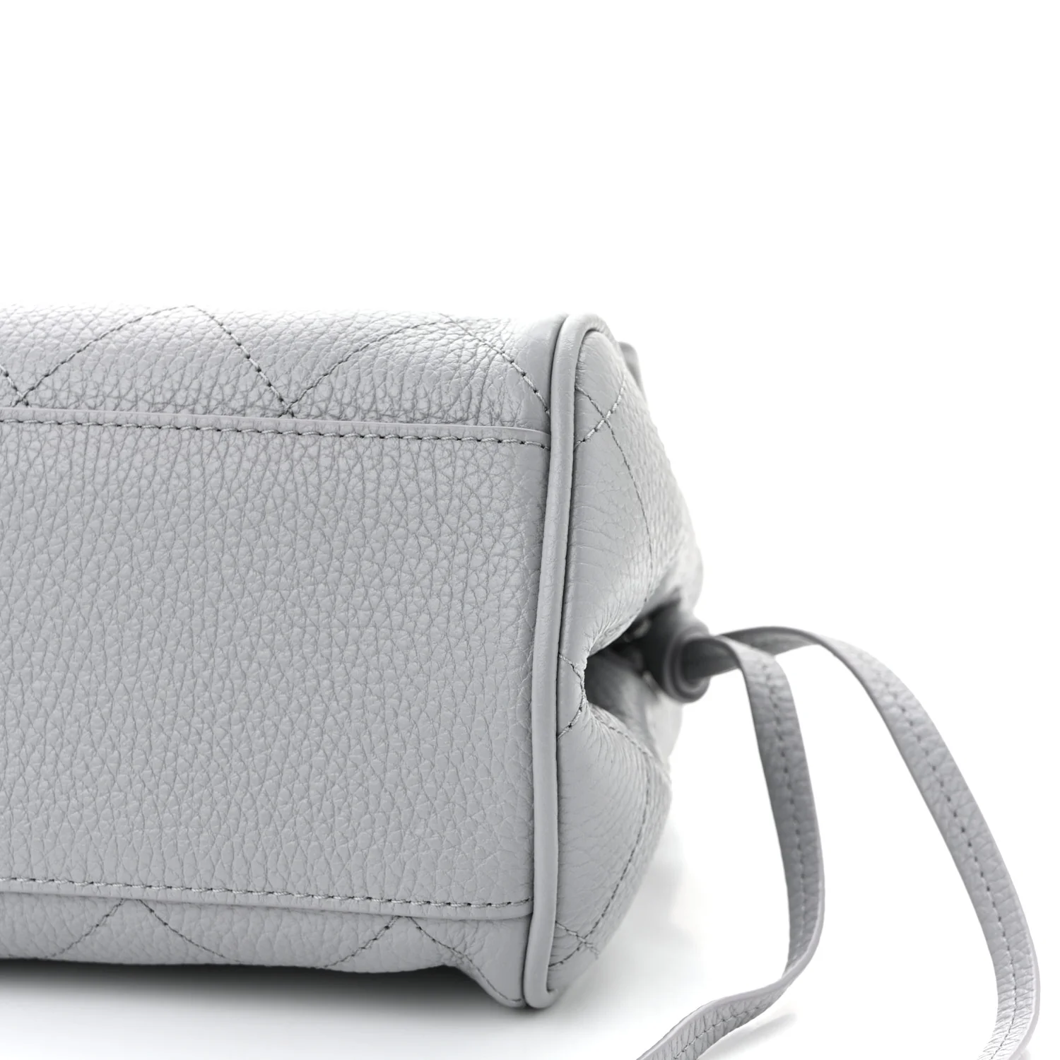 Grained Calfskin Urban Essentials Small Shopping Bag Grey - Top Club
