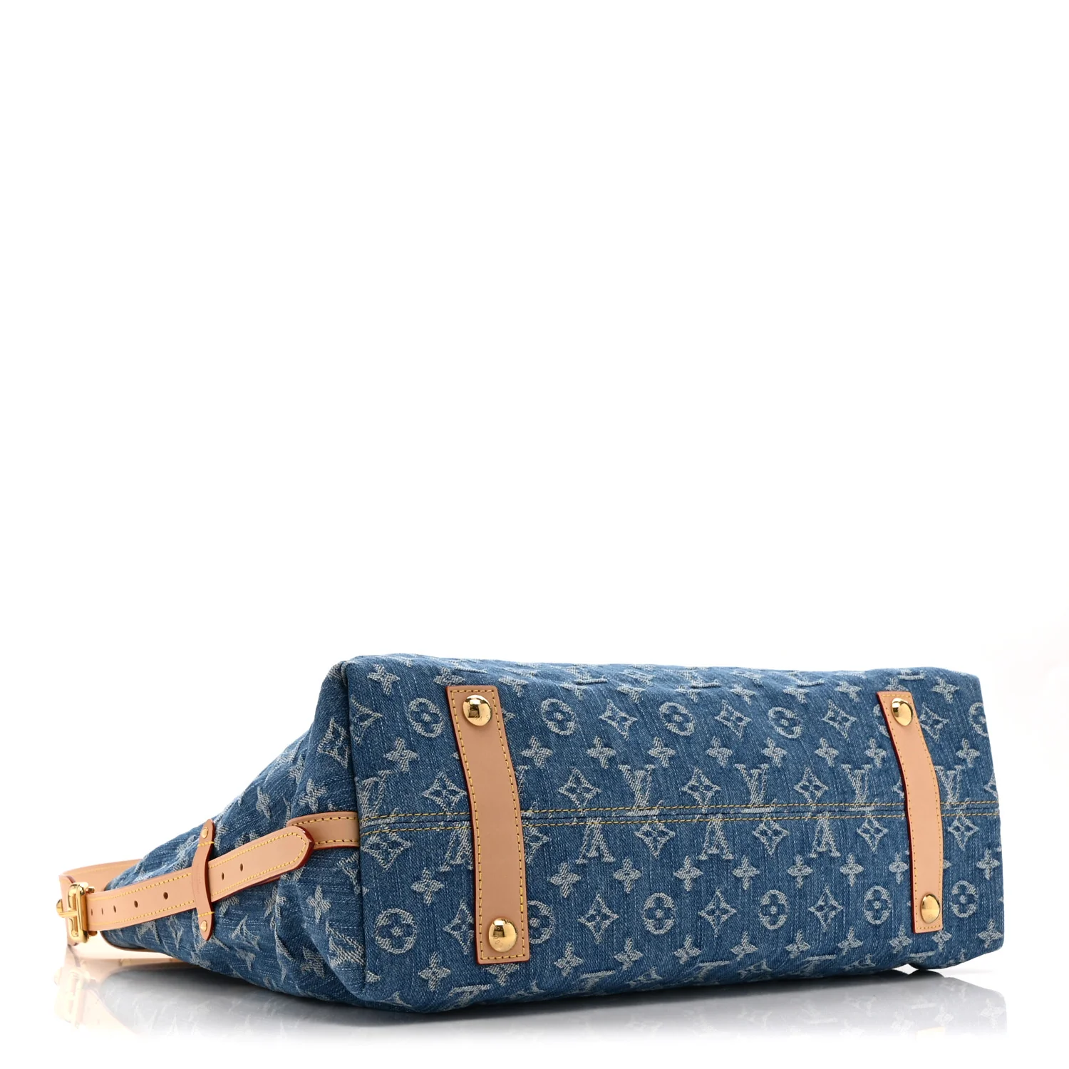 Monogram Denim CarryAll MM Blue - Top Club