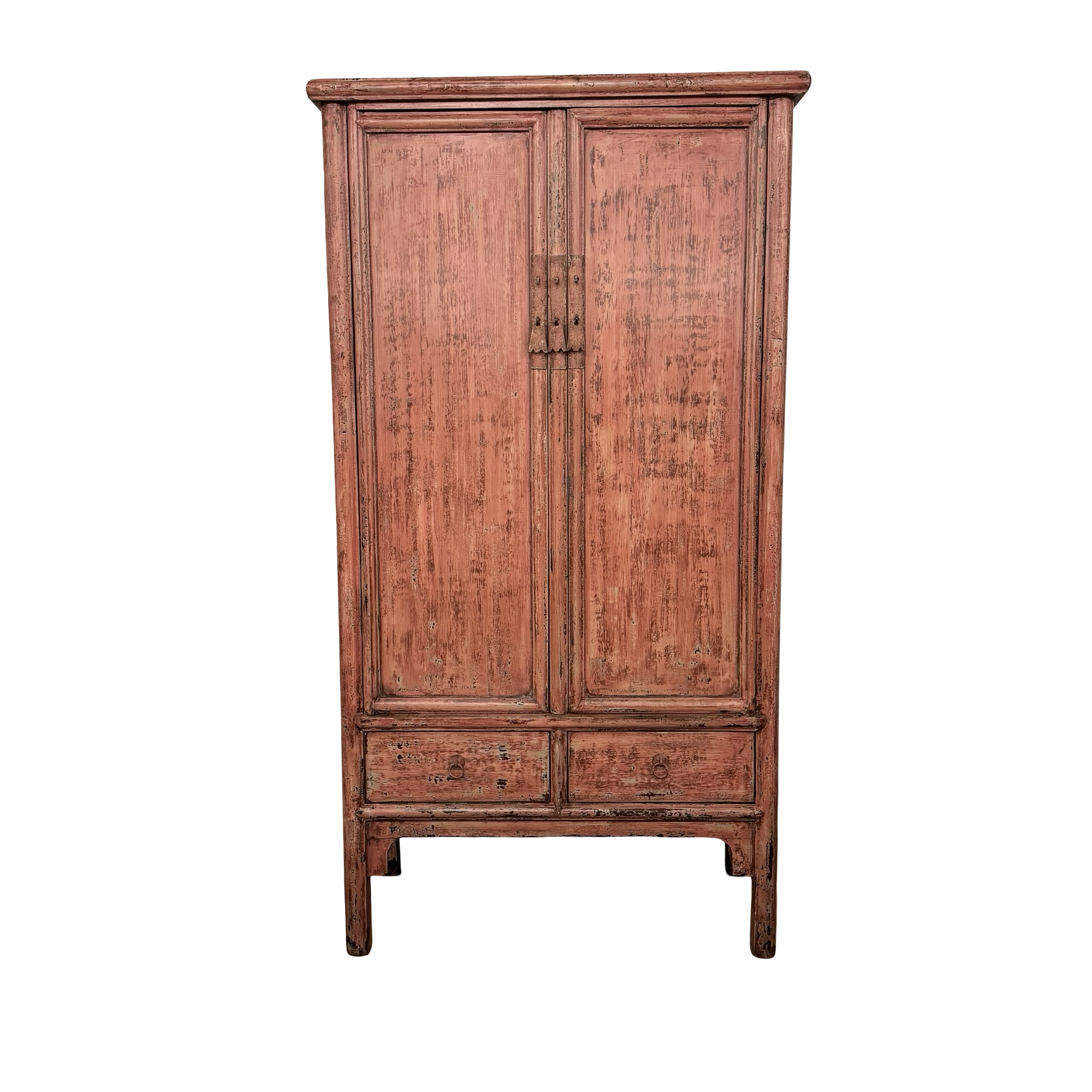 Wandkast 2 deur 4 la roze/rood uniek