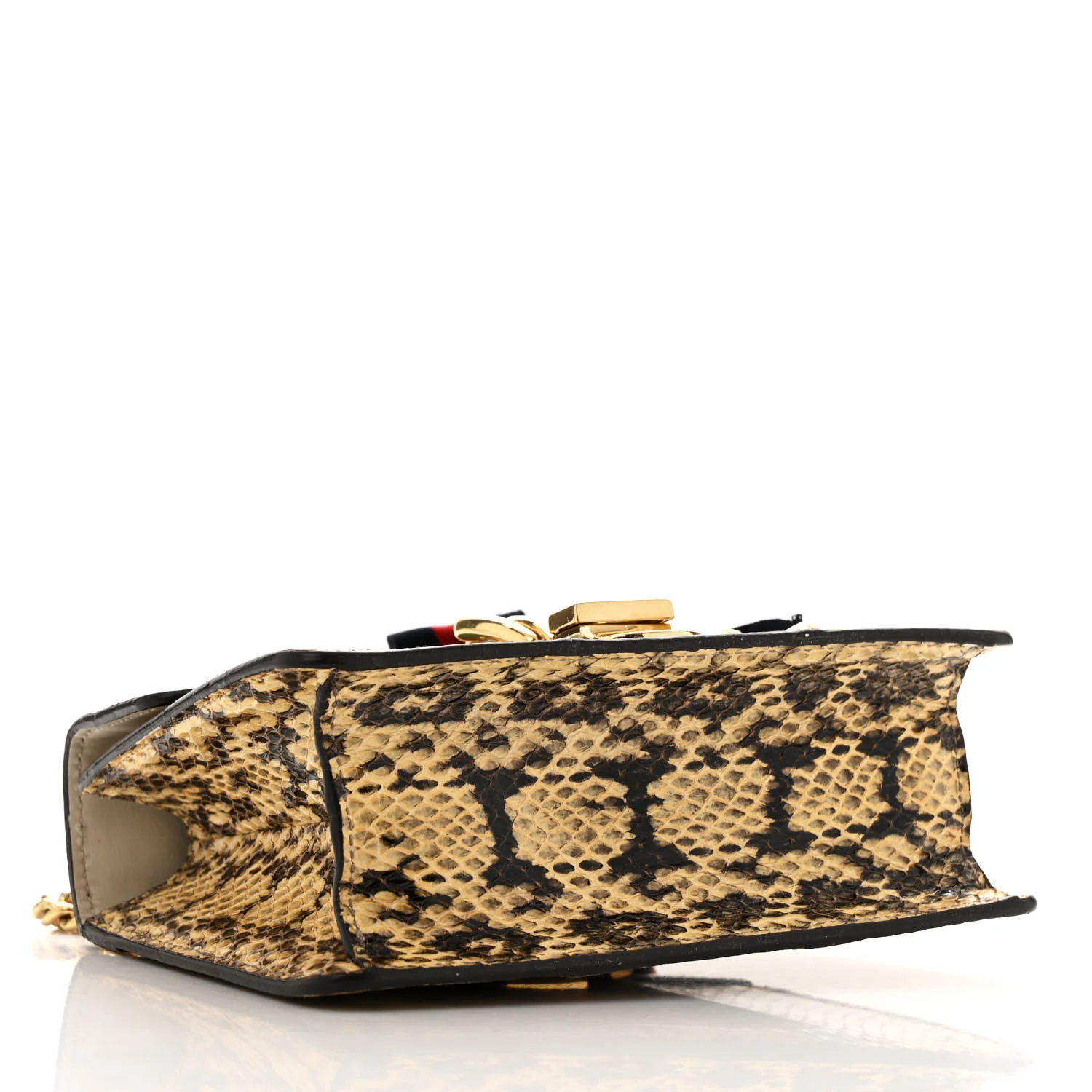 Snakeskin Mini Sylvie Chain Shoulder Bag Roccia - Top Club
