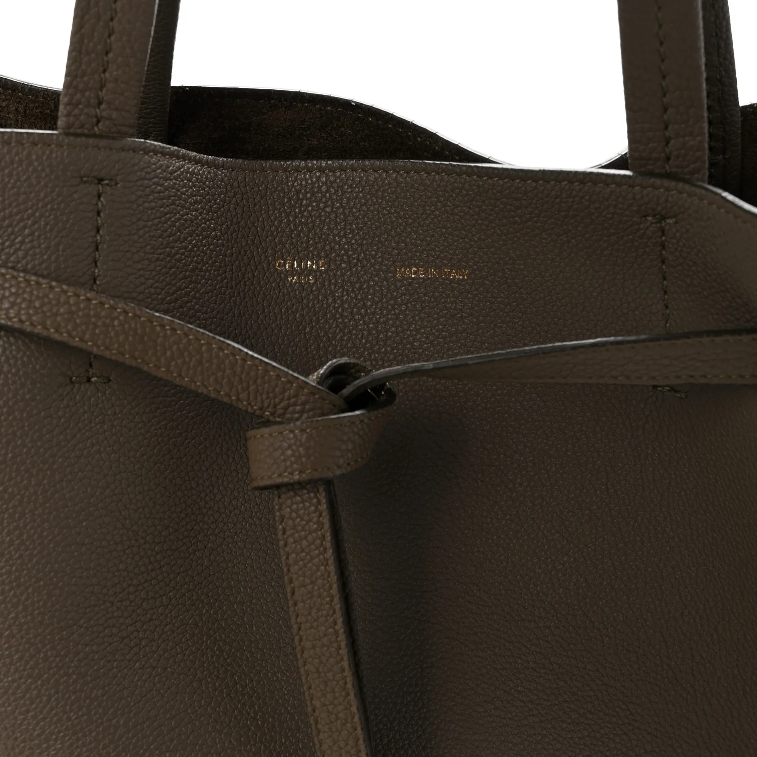 Soft Grained Calfskin Small Belt Cabas Phantom  Taupe - Top Club