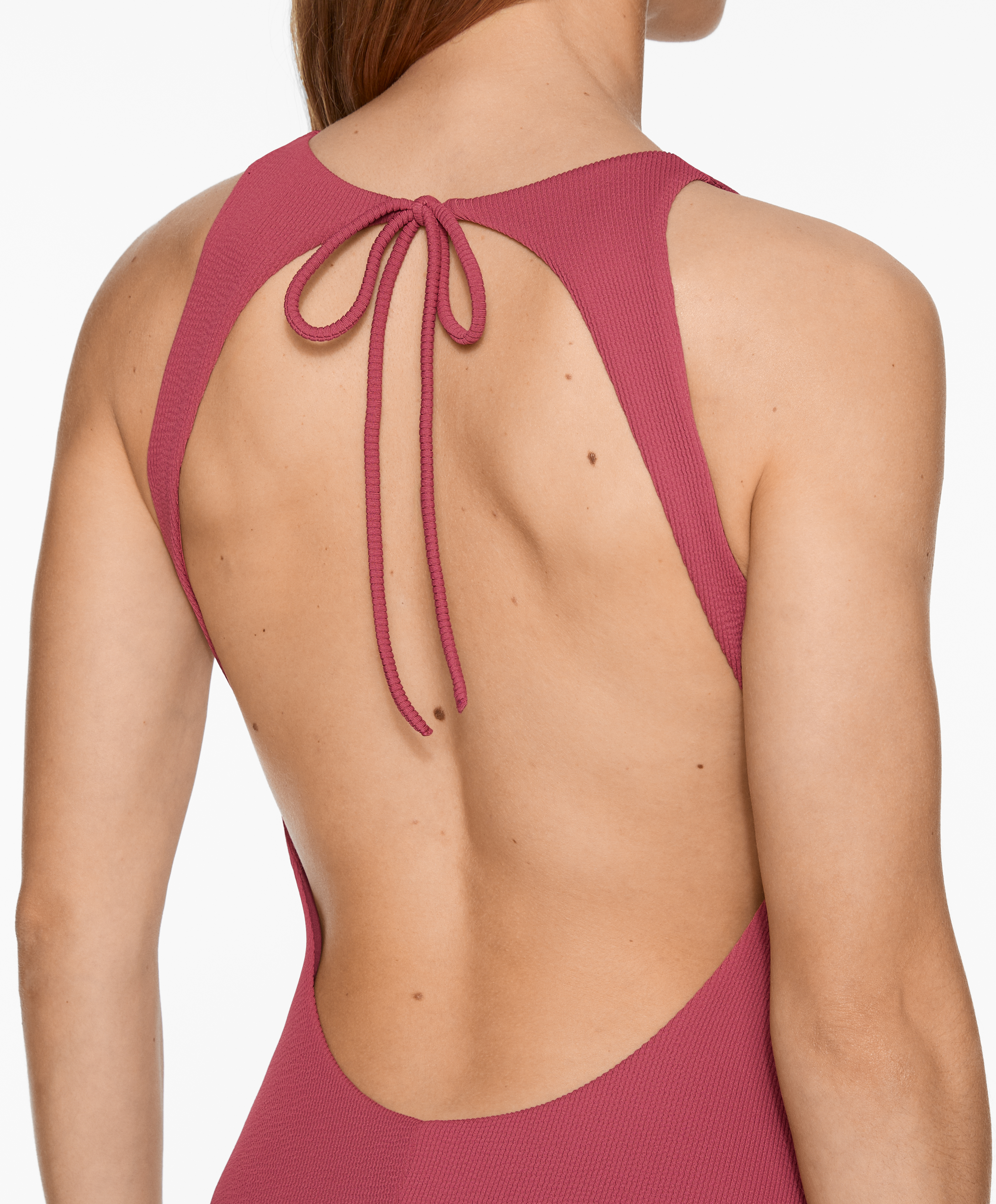 OYSHO Rib halter swimsuit