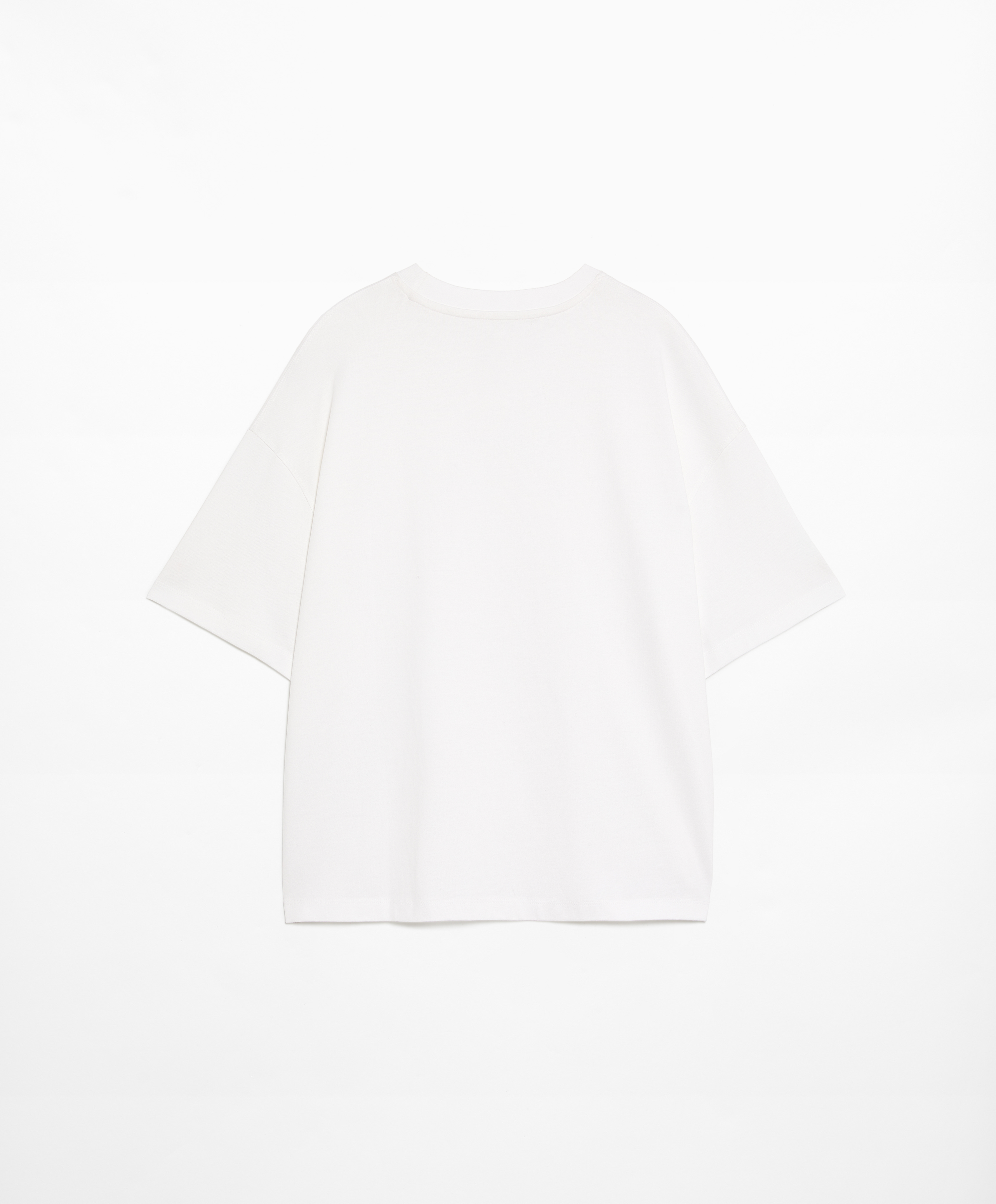 OYSHO 100% cotton short-sleeved T-shirt