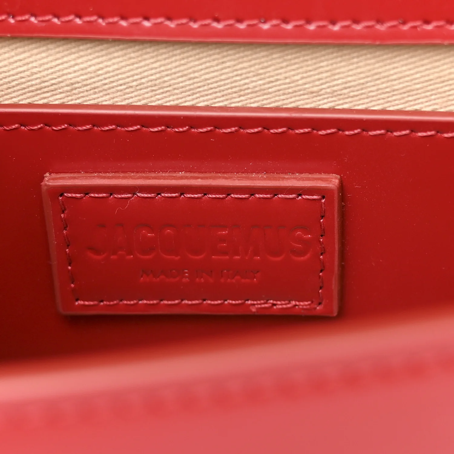 Glazed Calfskin Le Grand Bambino Red - Top Club