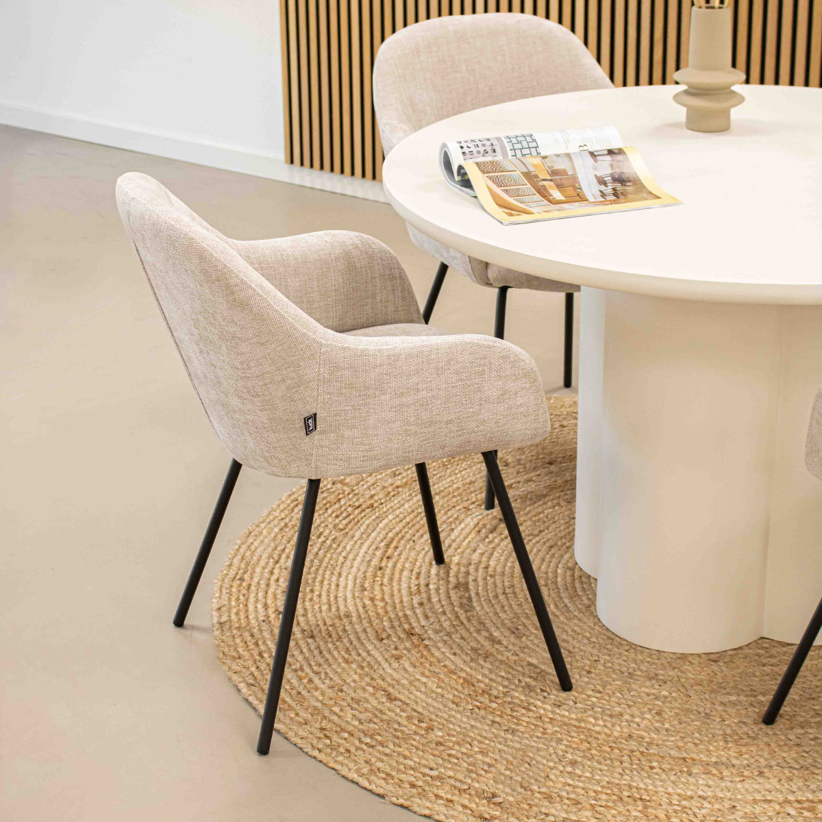 Kick Eetkamerstoel Arda taupe