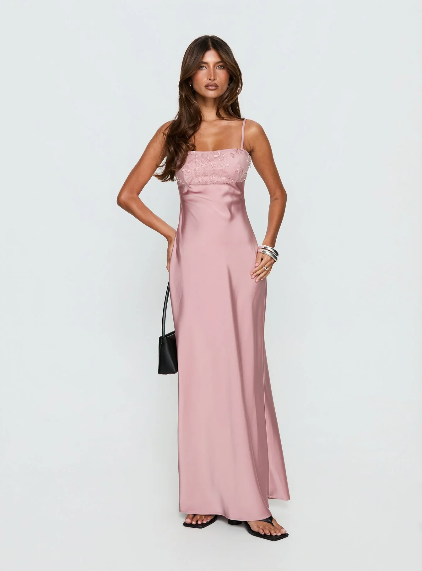 Engracia Sequin Maxi Dress Pink