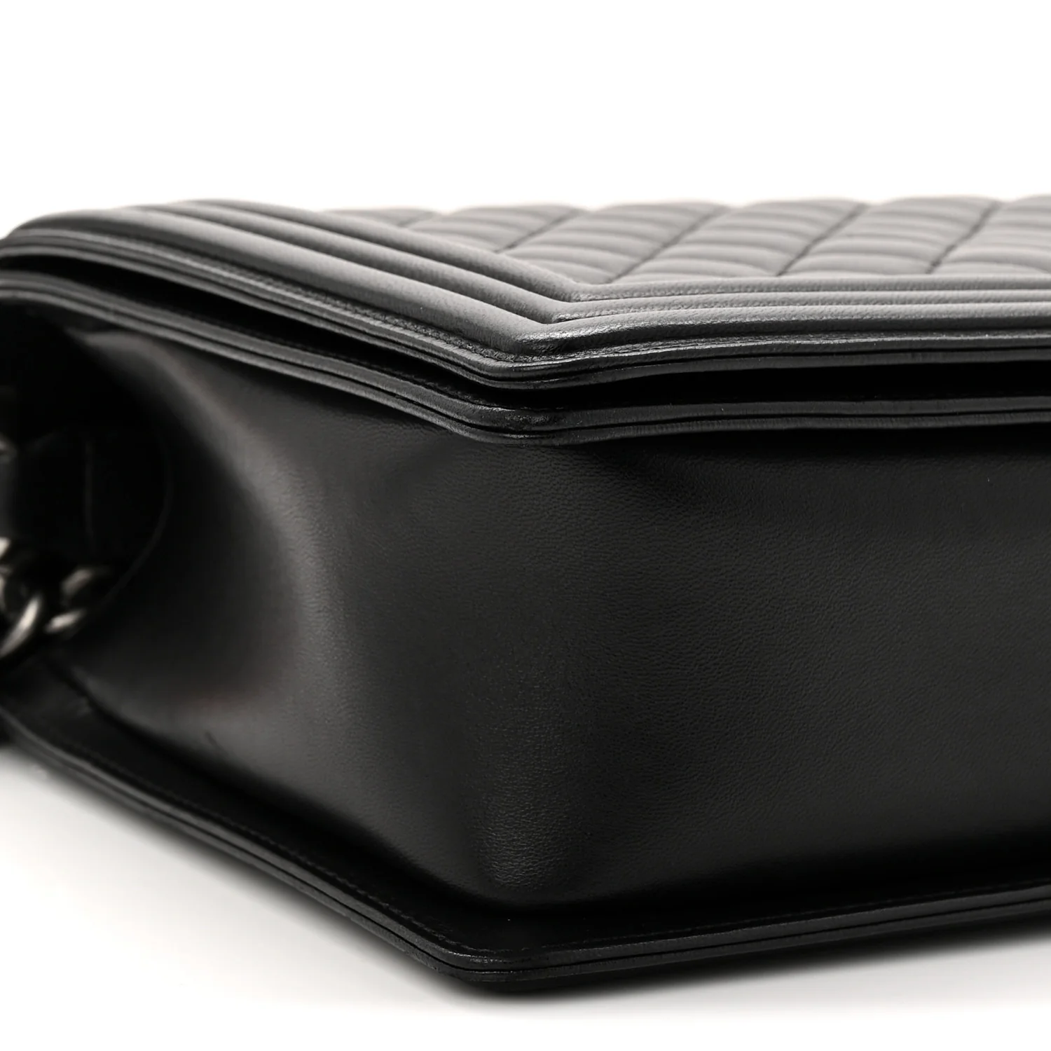 Lambskin Quilted New Medium Boy Flap Black - Top Club