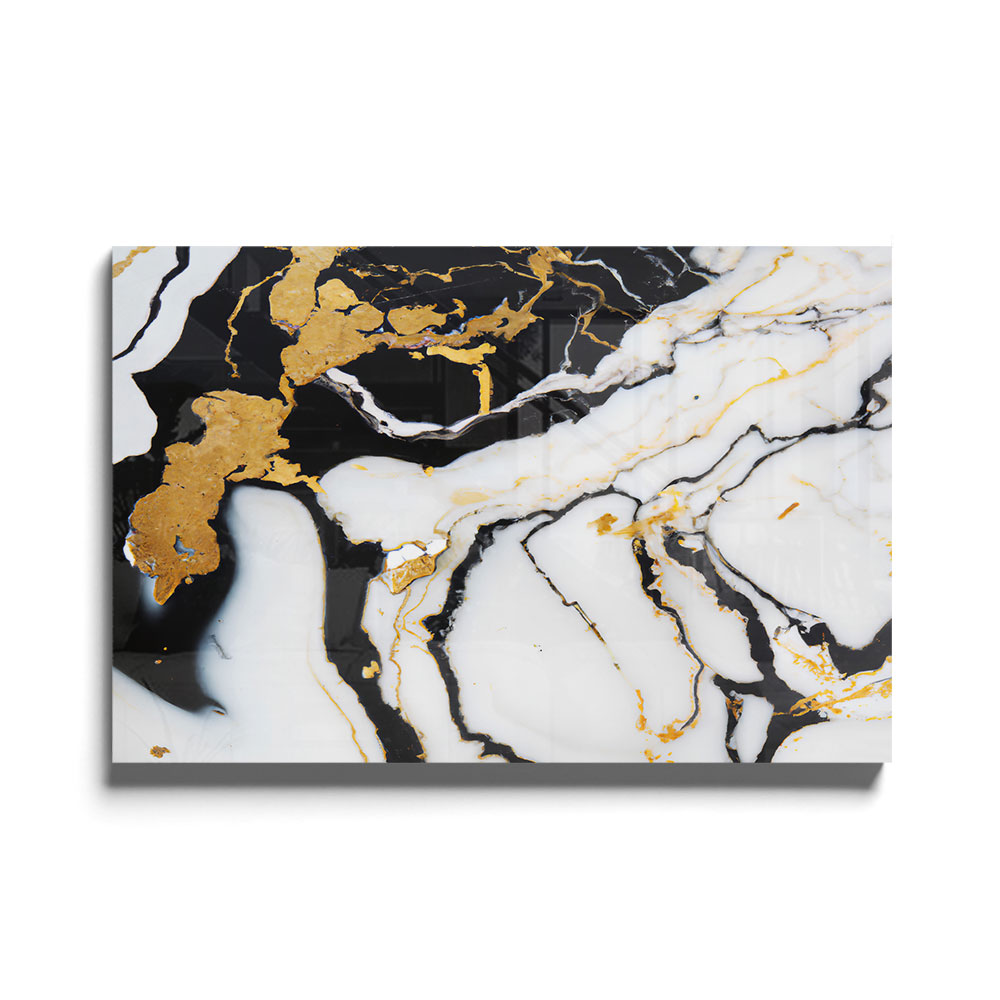 Walljar acrylglas schilderij - Broken Marble Acrylglas schilderij - 150 x 225 cm