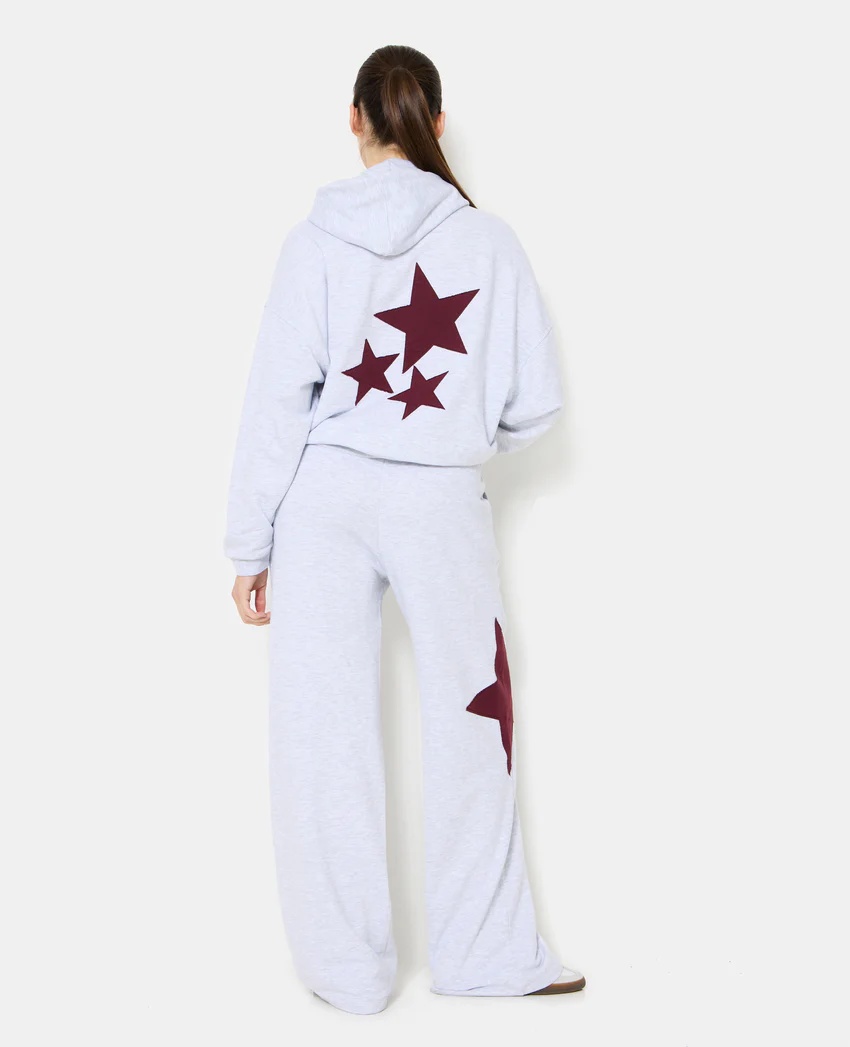 Pimkie Sweat capuche oversize avec étoiles contrastées