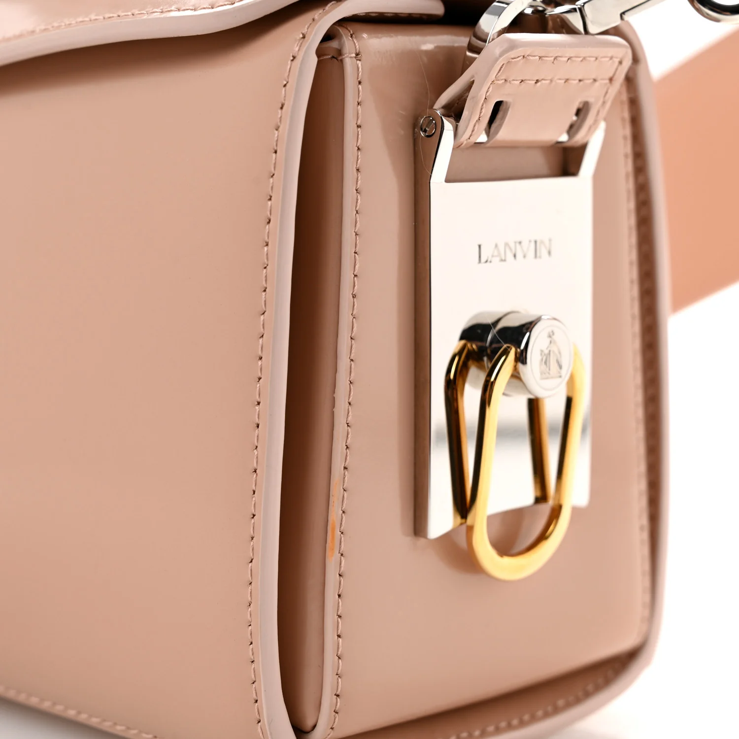 Calfskin Logo Medium Cat Pencil Bag Pink - Top Club