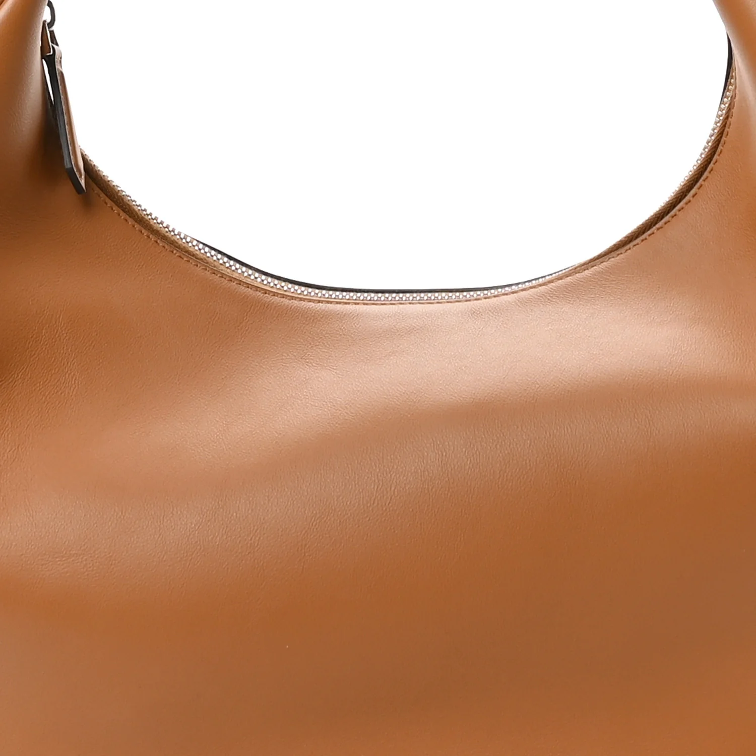Vitello Grace Matte Medium Fendigraphy Hobo Bag Caramello - Top Club