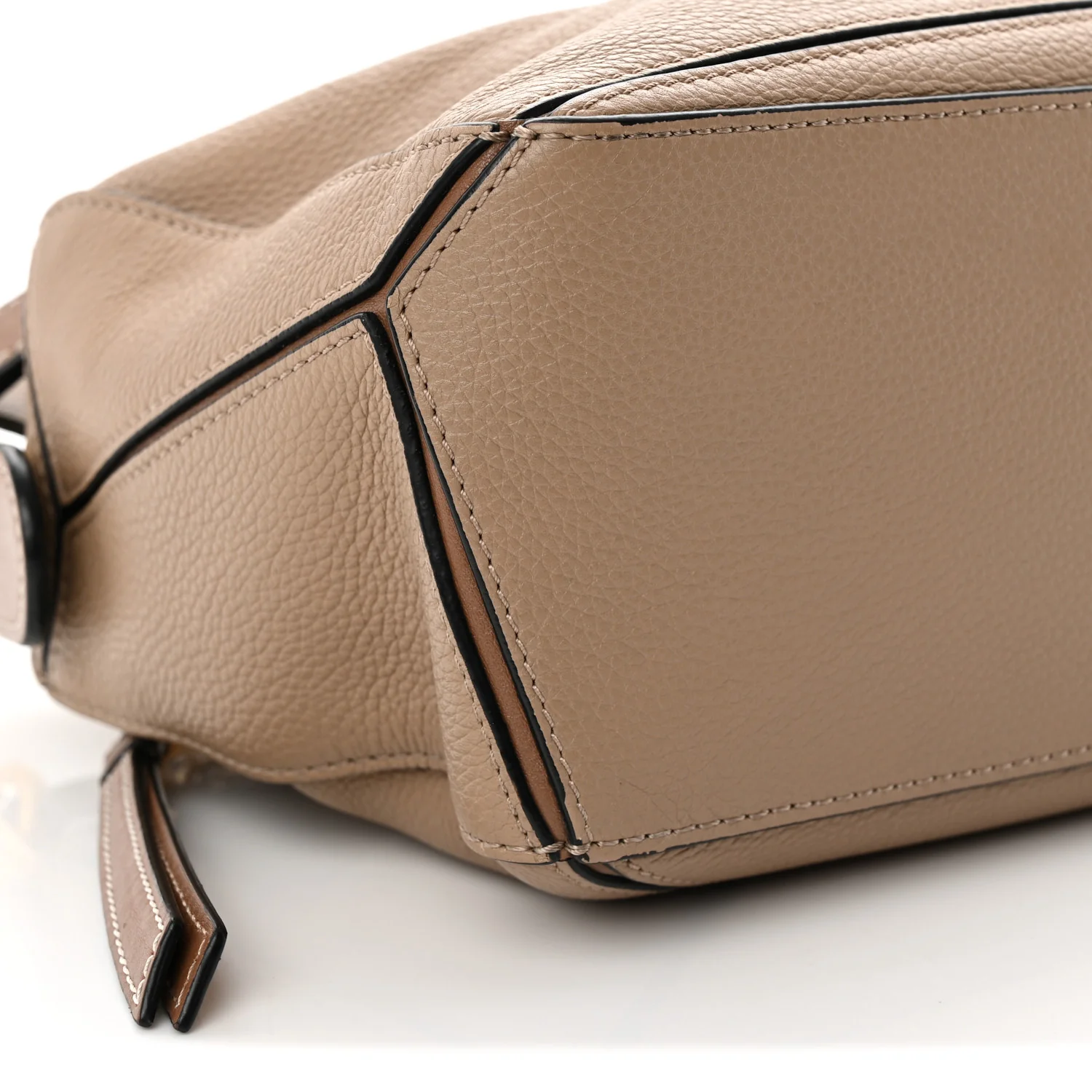 Grained Calfskin Small Puzzle Bag Sand Mink - Top Club