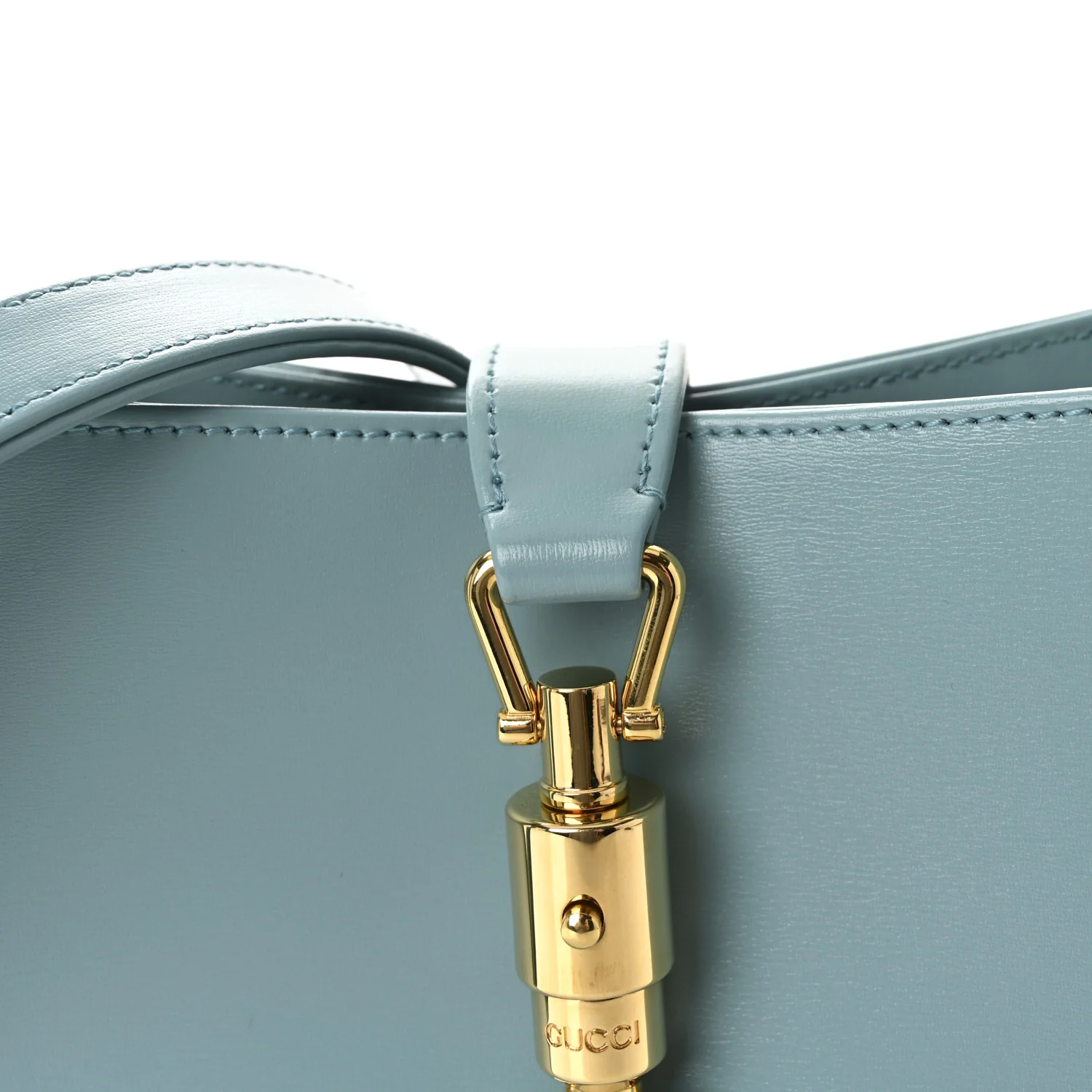 Boarded Dyana Lux Calfskin Small Jackie 1961 Hobo Dusty Azure - Top Club