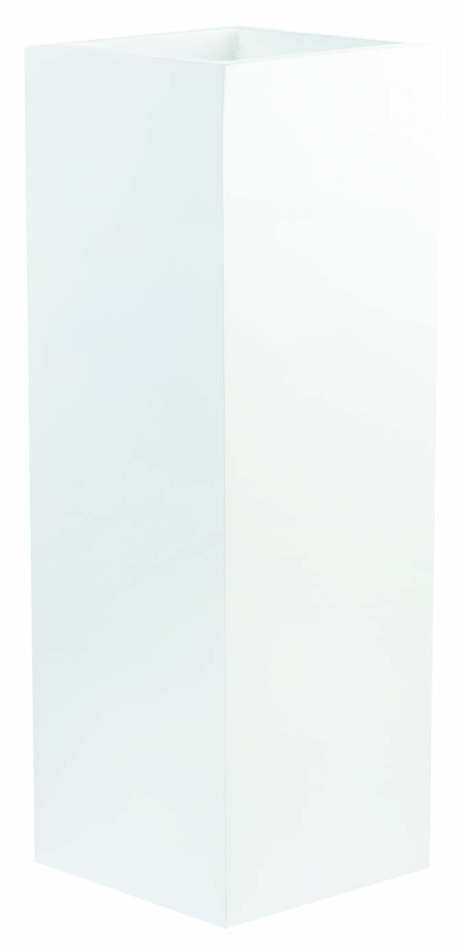 Plantenpot Pearl shiny white L35 x B35 x H100cm