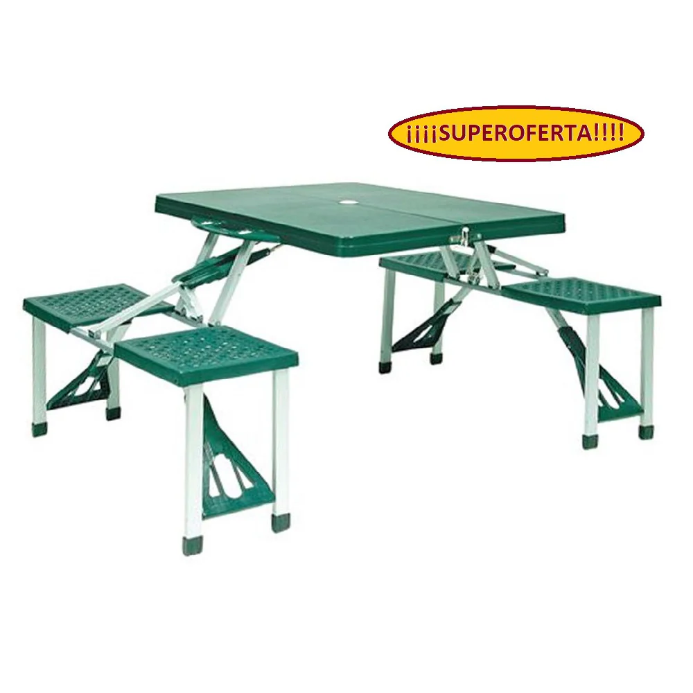 Hosa PICNIC SUITCASE folding table - green