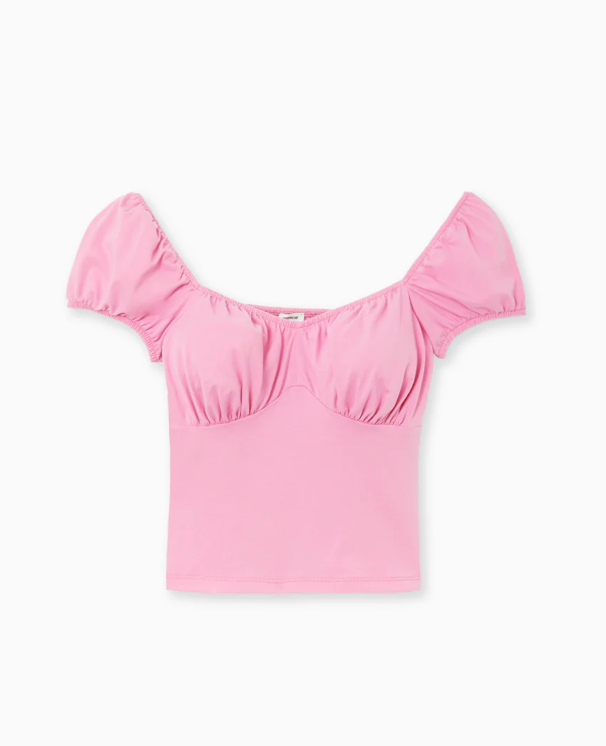 Pimkie Top encolure cœur avec smock dos