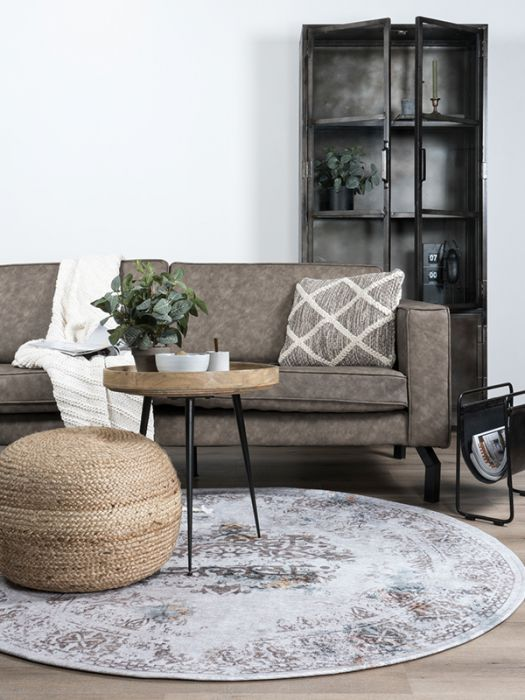 Rond vloerkleed Juud grijs ø120 cm ø120 cm