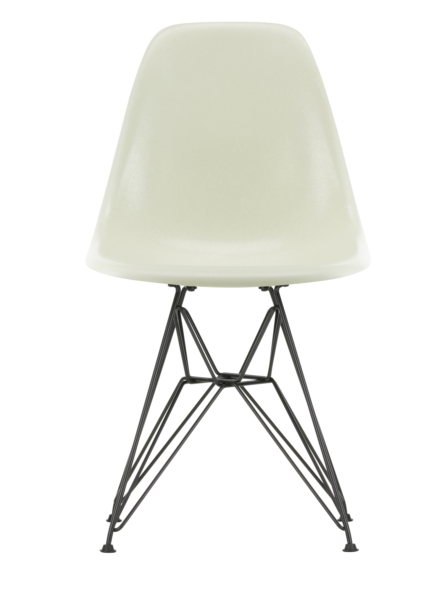 Eetkamerstoel DSR Fiber basic dark onderstel parchment