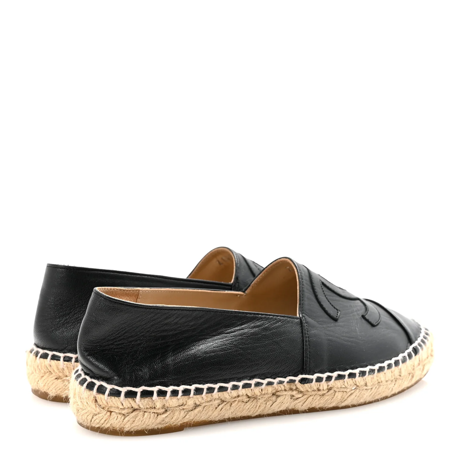 Lambskin CC Espadrilles 37 Black - Top Club