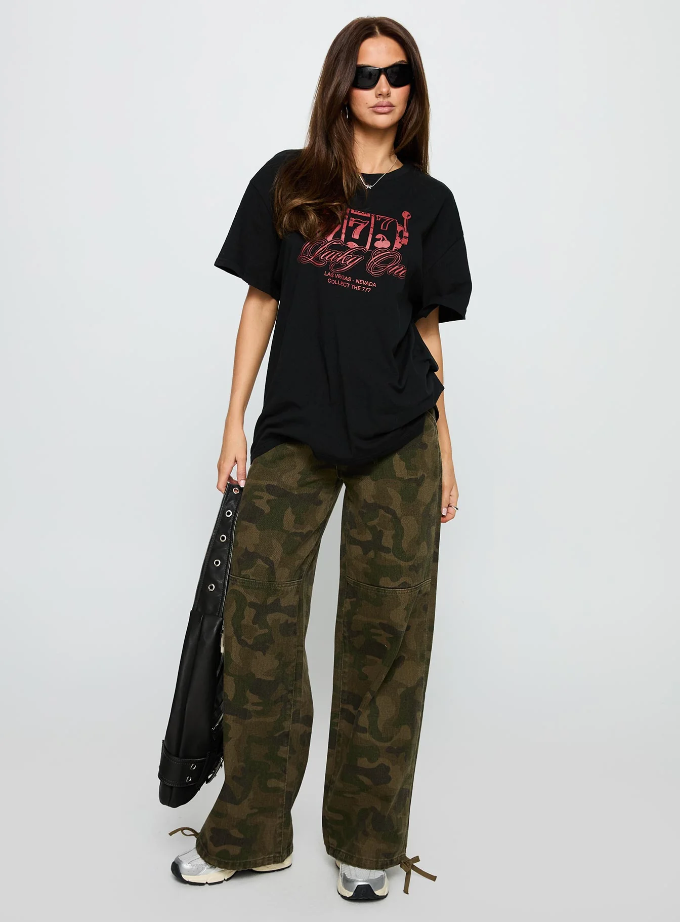 Big Winner Oversized Graphic Tee Black