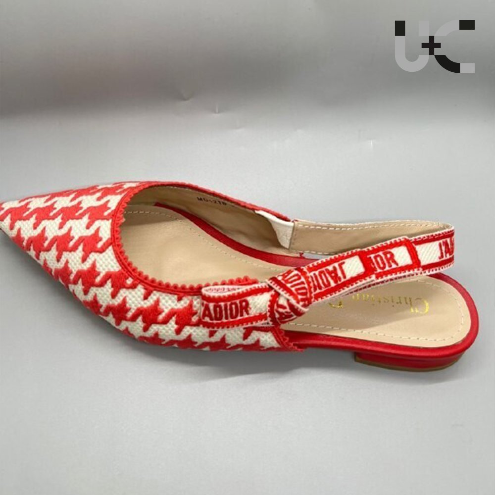 Dior Cotton Houndstooth J'Adior Slingback Heel (Replica) - Sneaker Replica Workshop