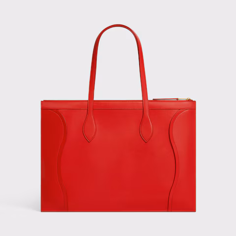 FLAT CABAS NEW LUGGAGE IN GLOSSY CALFSKIN - Top Club