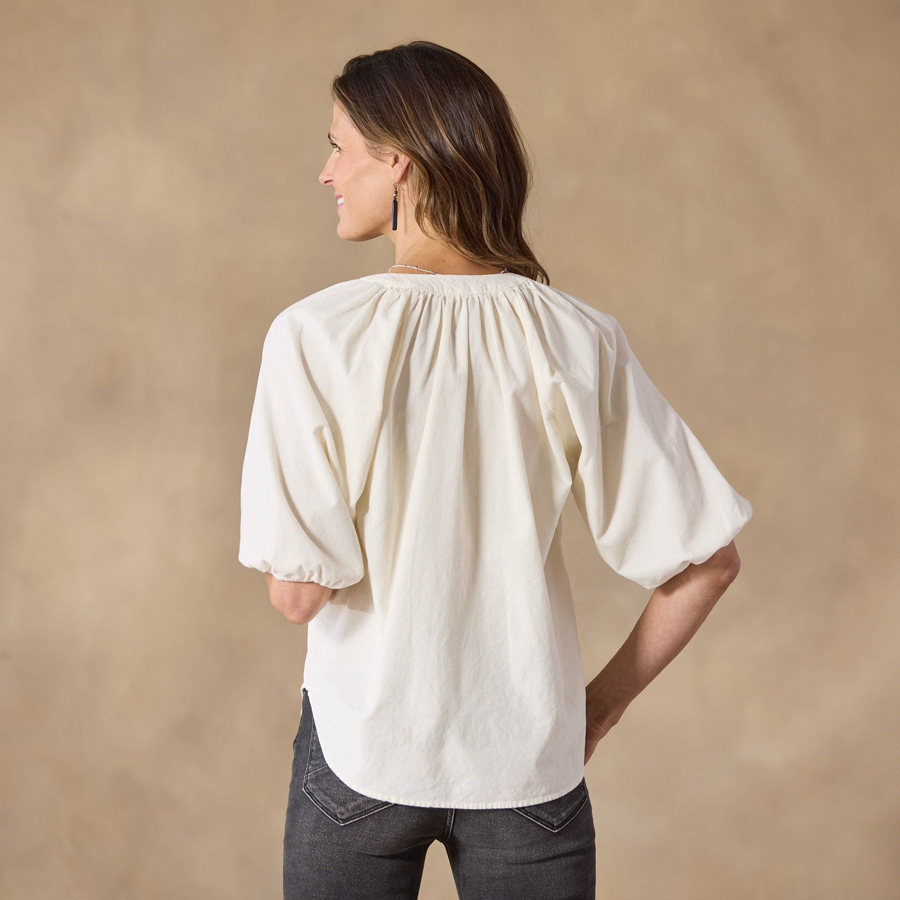 Jolie Corduroy Top - Sundance Living