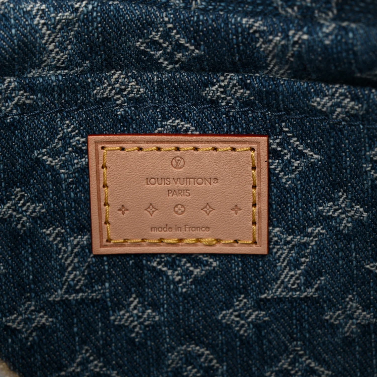 Monogram Denim Croissant MM Blue - Top Club