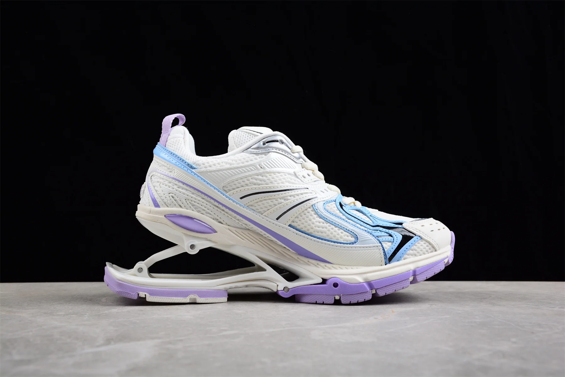 Balenciaga X-Pander Sneaker in White/Purple/Blue - Sneaker Replica Workshop