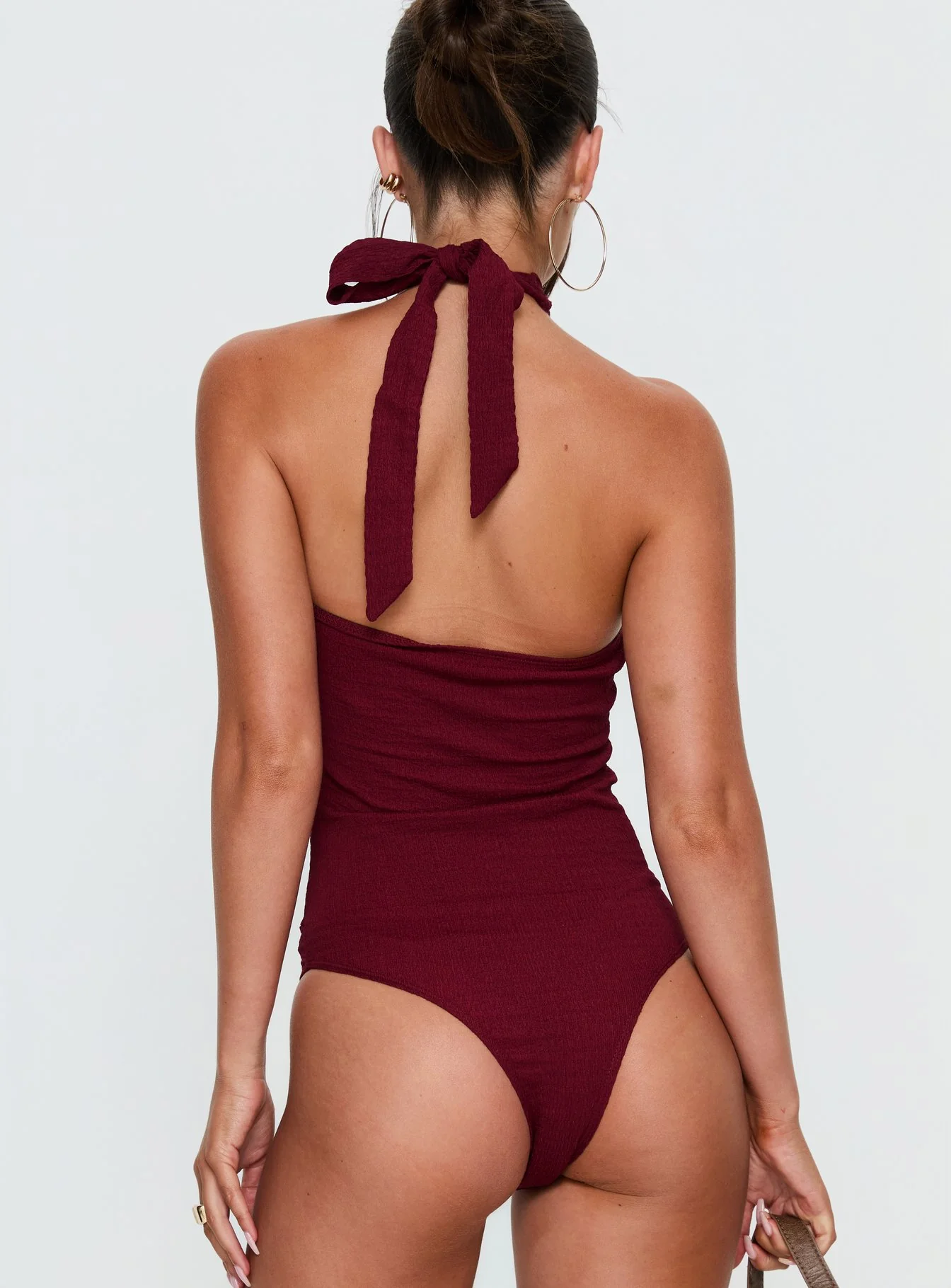 Bridey Cut Out Bodysuit Red