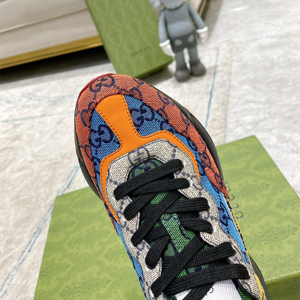 Gucci Multicolor GG Supreme Rhyton Sneaker - Top Club
