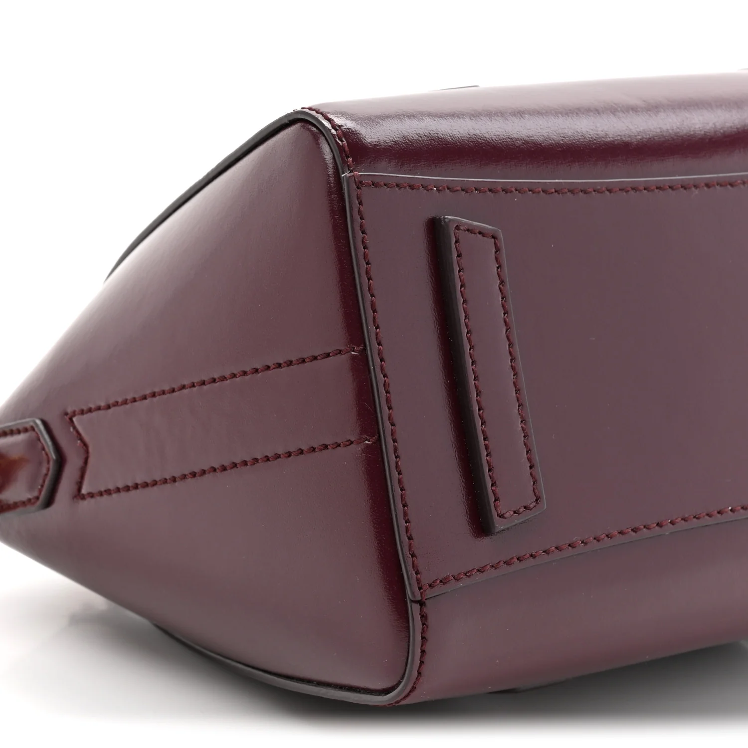 Box Calfskin Mini Lock Antigona Oxblood Red - Top Club